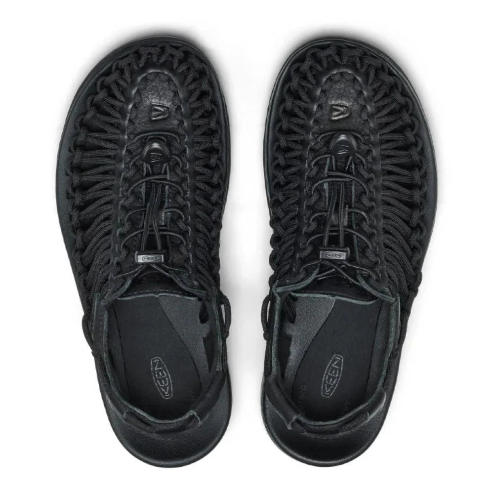 Keen Women's Uneek PLT in Black Smooth Leather