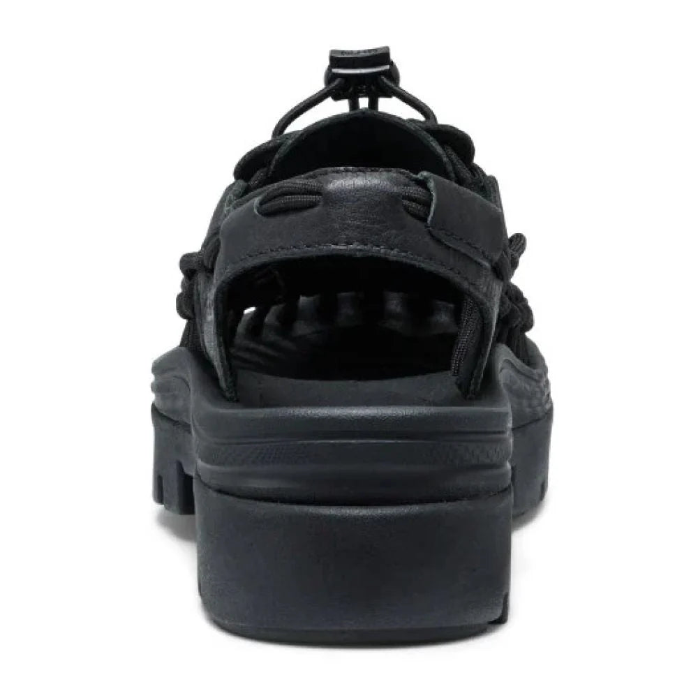 Keen Women's Uneek PLT in Black Smooth Leather