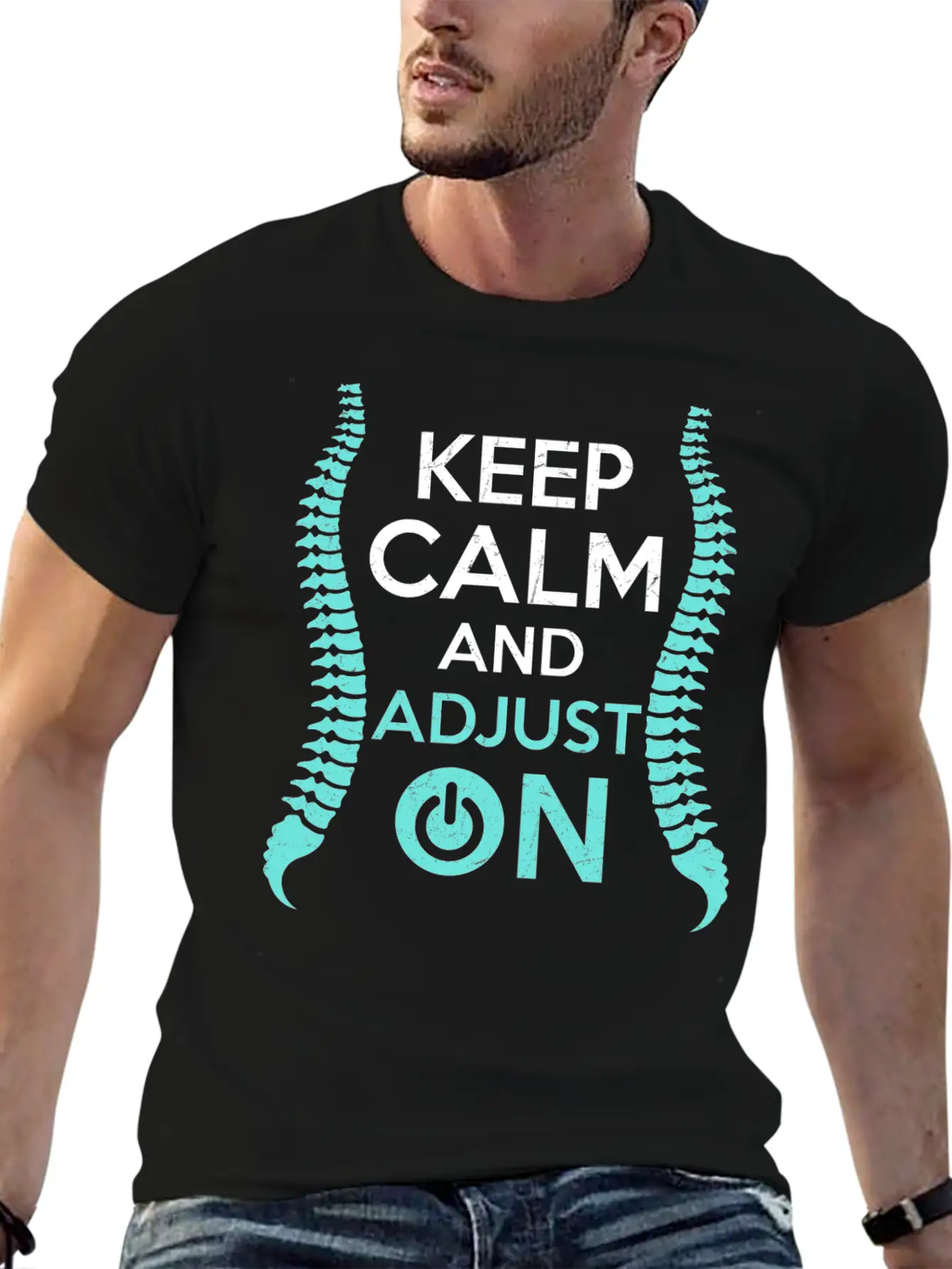Keep Calm And Adjust On Chiropractor Chiropractic Unisex Casual T-Shirt – Clean Design For Daily Comfort