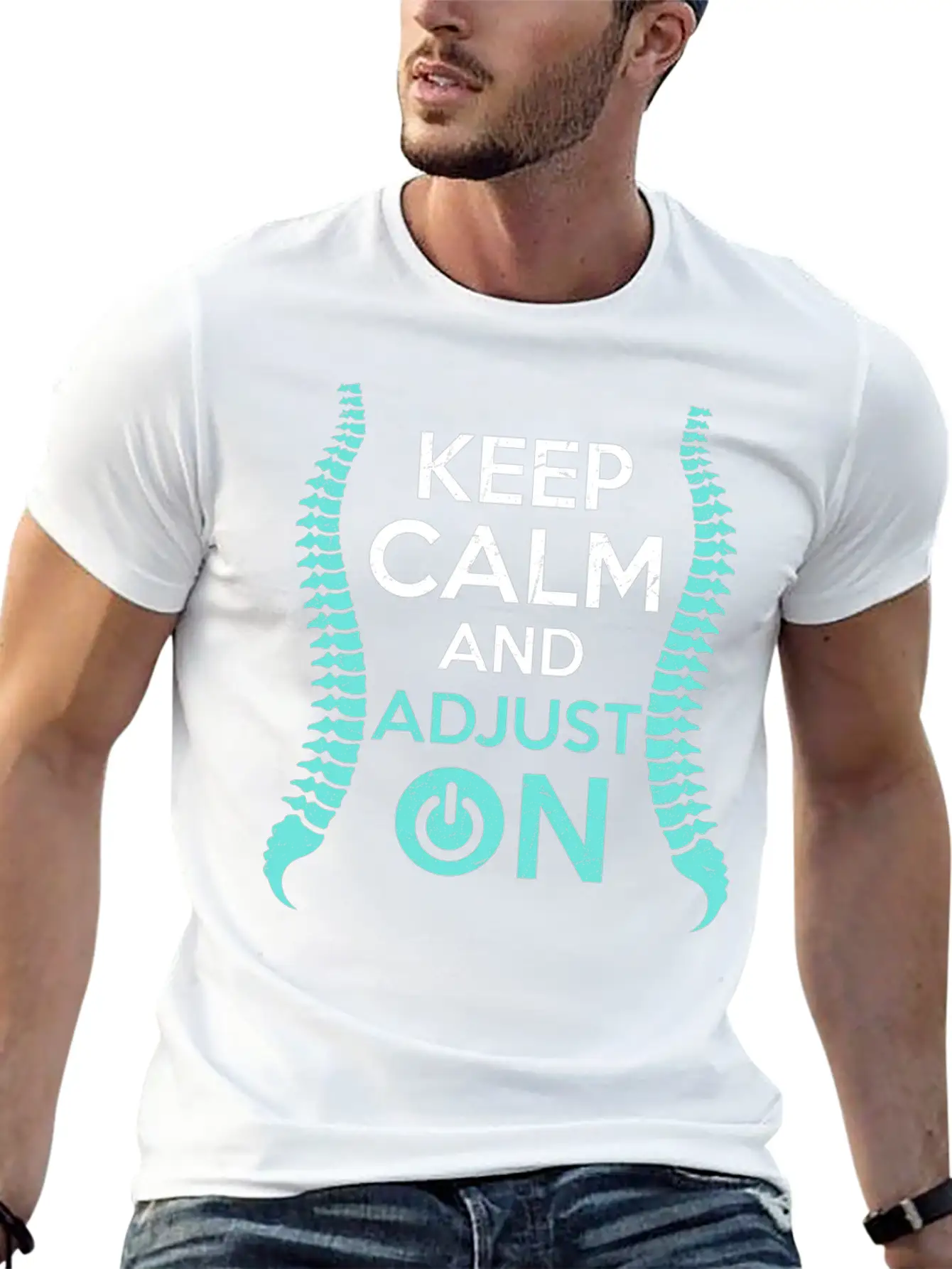 Keep Calm And Adjust On Chiropractor Chiropractic Unisex Casual T-Shirt – Clean Design For Daily Comfort