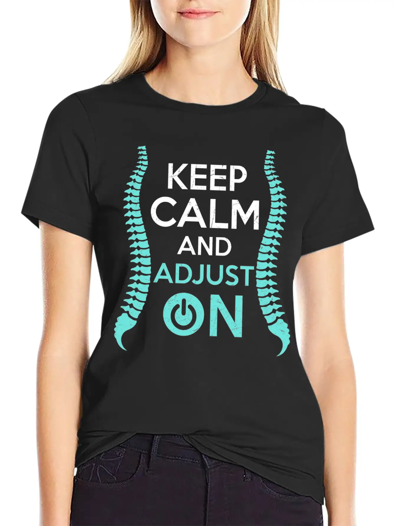 Keep Calm And Adjust On Chiropractor Chiropractic Unisex Casual T-Shirt – Clean Design For Daily Comfort
