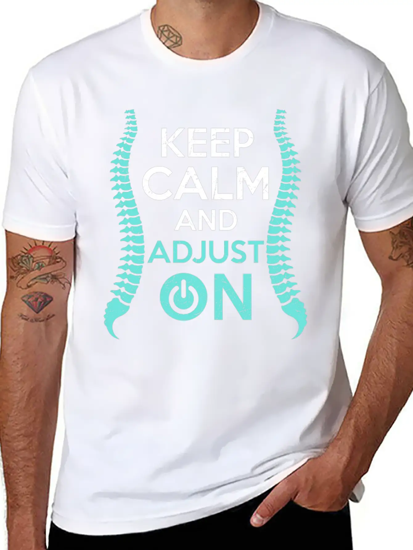 Keep Calm And Adjust On Chiropractor Chiropractic Unisex Casual T-Shirt – Clean Design For Daily Comfort