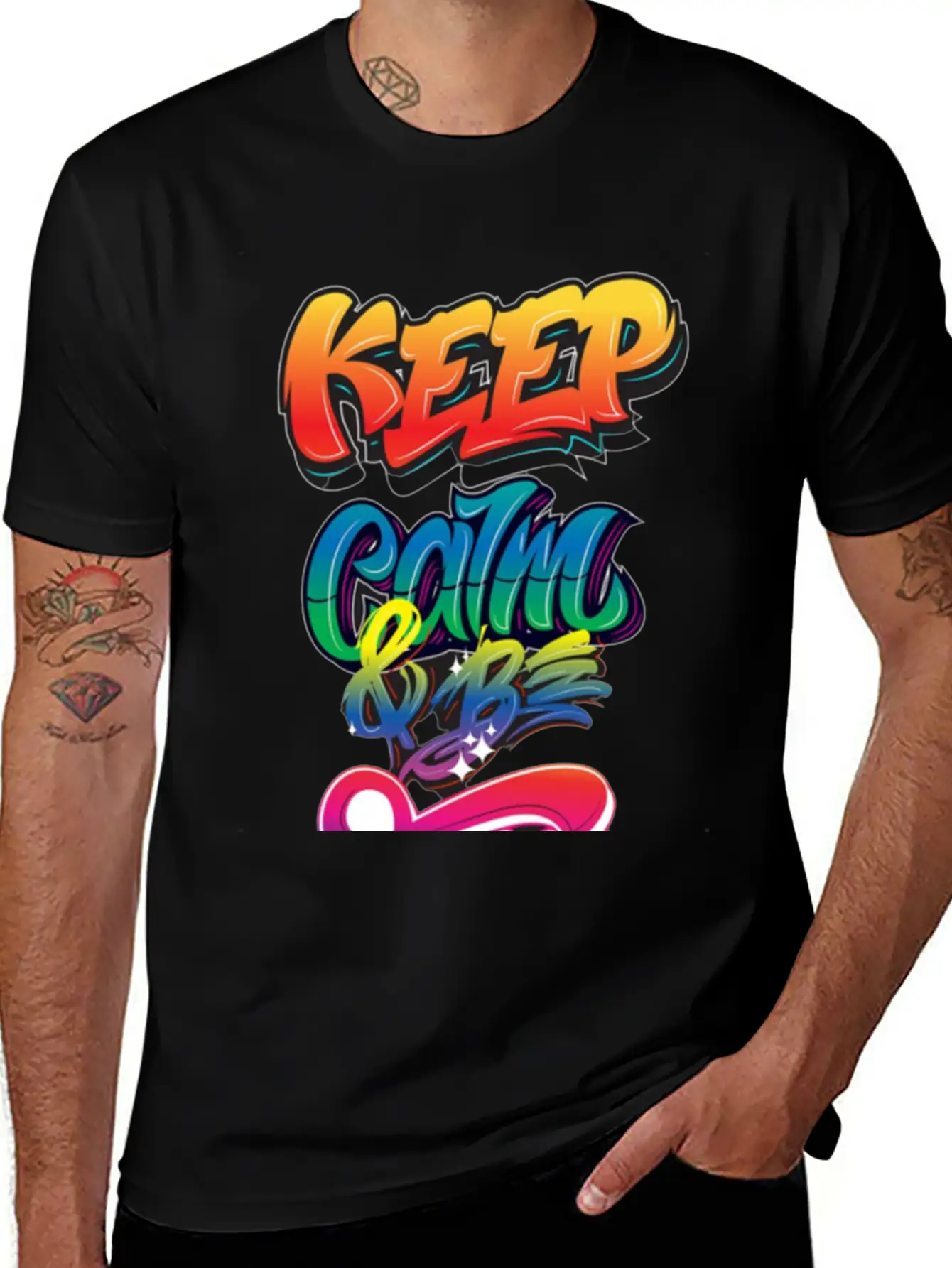 Keep Calm And Be Free Essential Unisex Summer Tee – Soft Cotton Casual Fit