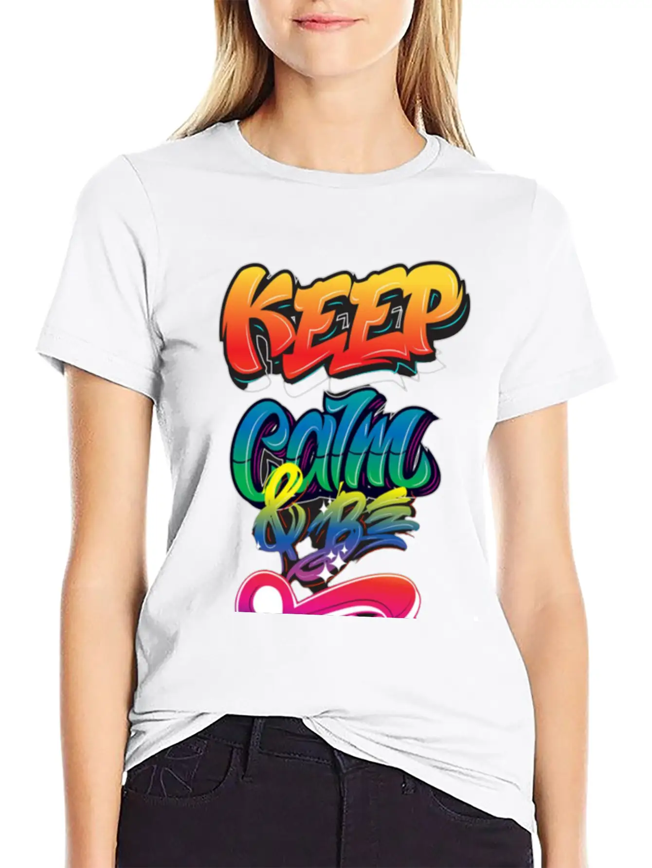 Keep Calm And Be Free Essential Unisex Summer Tee – Soft Cotton Casual Fit