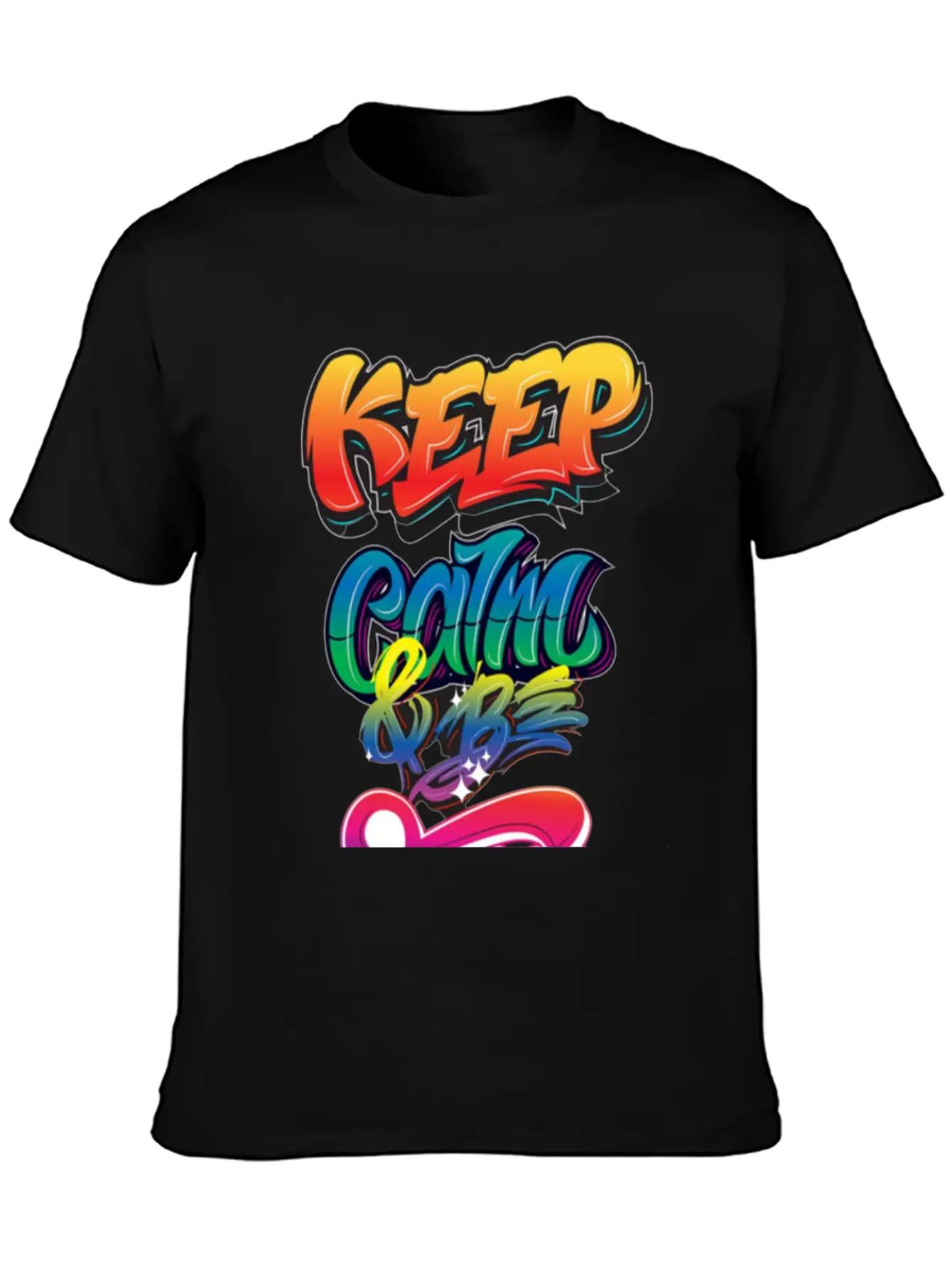 Keep Calm And Be Free Essential Unisex Summer Tee – Soft Cotton Casual Fit