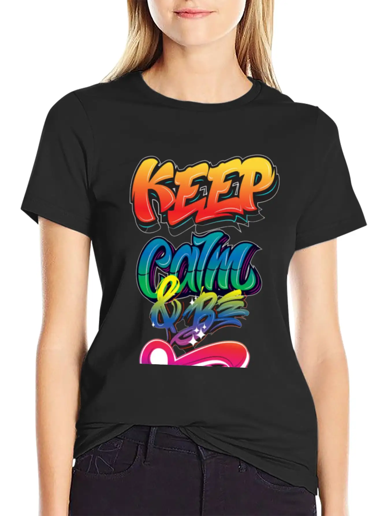 Keep Calm And Be Free Essential Unisex Summer Tee – Soft Cotton Casual Fit