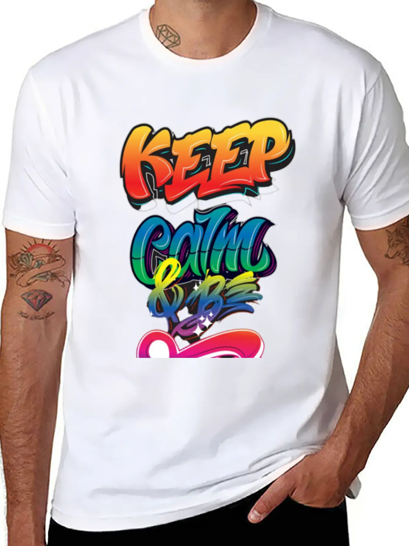 Keep Calm And Be Free Essential Unisex Summer Tee – Soft Cotton Casual Fit