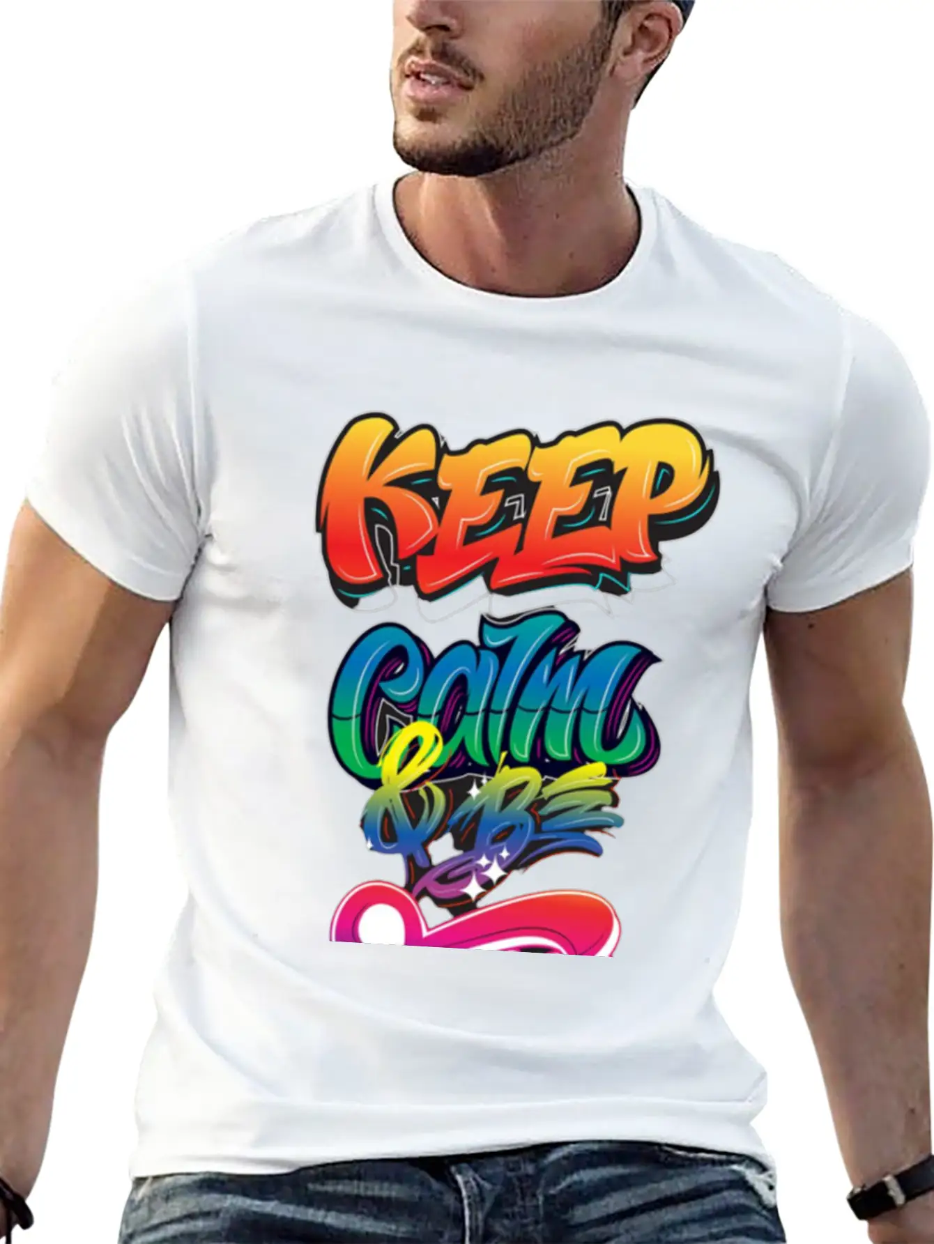 Keep Calm And Be Free Essential Unisex Summer Tee – Soft Cotton Casual Fit