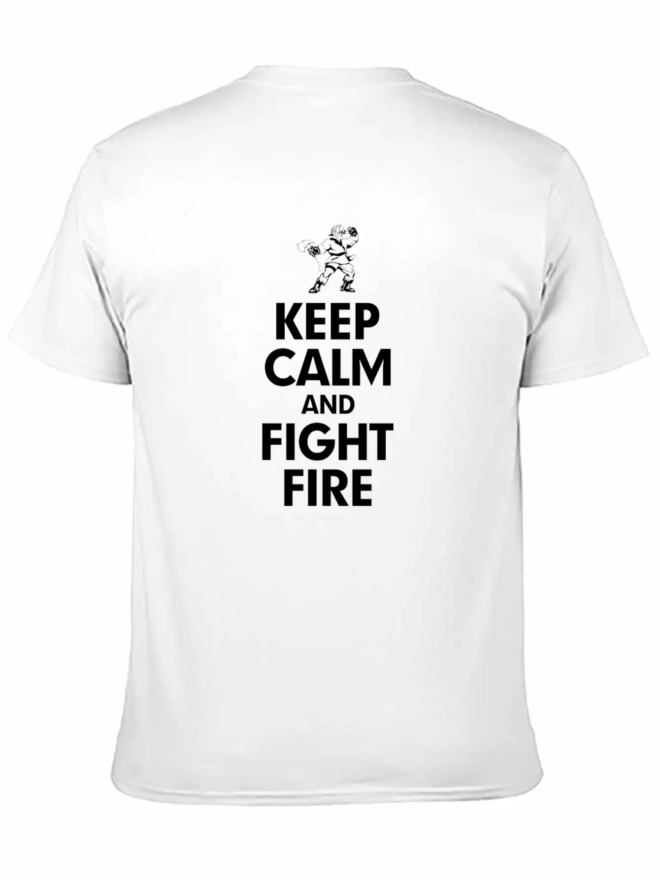 KEEP CALM AND FIGHT FIRE Timeless Short Sleeve Tee – Comfy And Minimalist Design