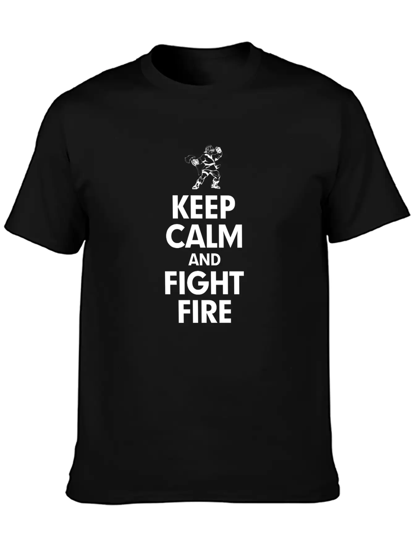 KEEP CALM AND FIGHT FIRE Timeless Short Sleeve Tee – Comfy And Minimalist Design