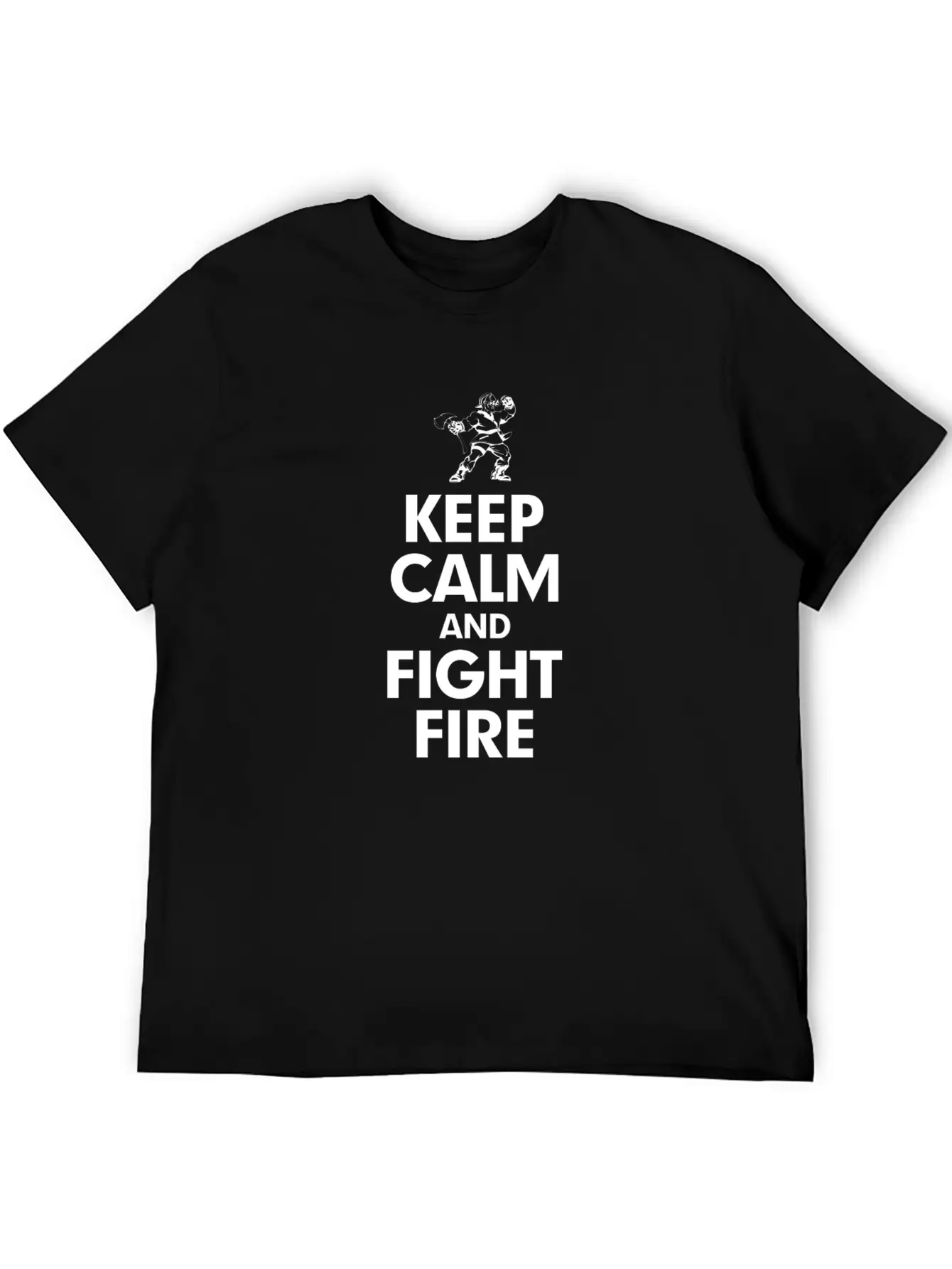 KEEP CALM AND FIGHT FIRE Timeless Short Sleeve Tee – Comfy And Minimalist Design