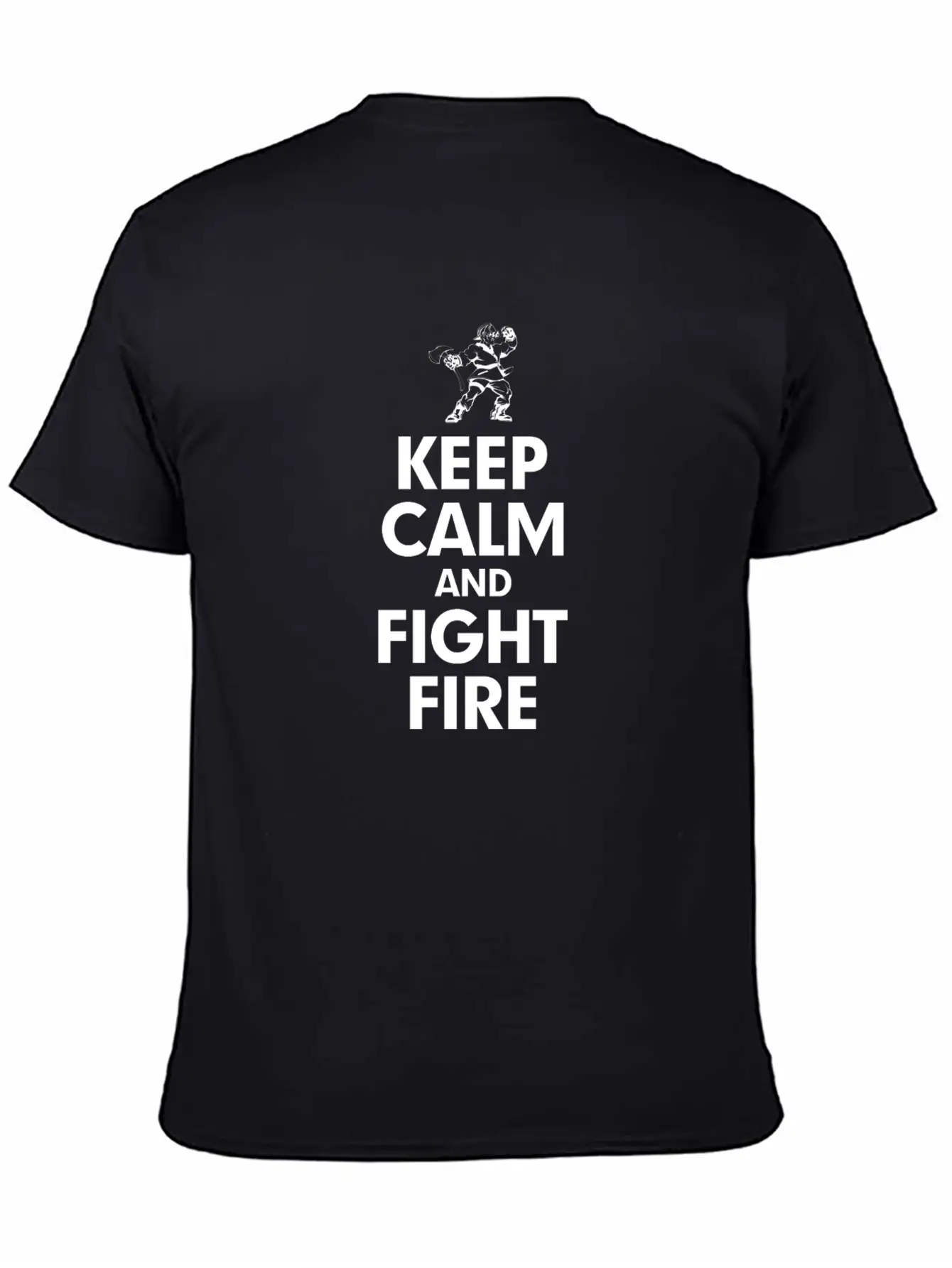 KEEP CALM AND FIGHT FIRE Timeless Short Sleeve Tee – Comfy And Minimalist Design
