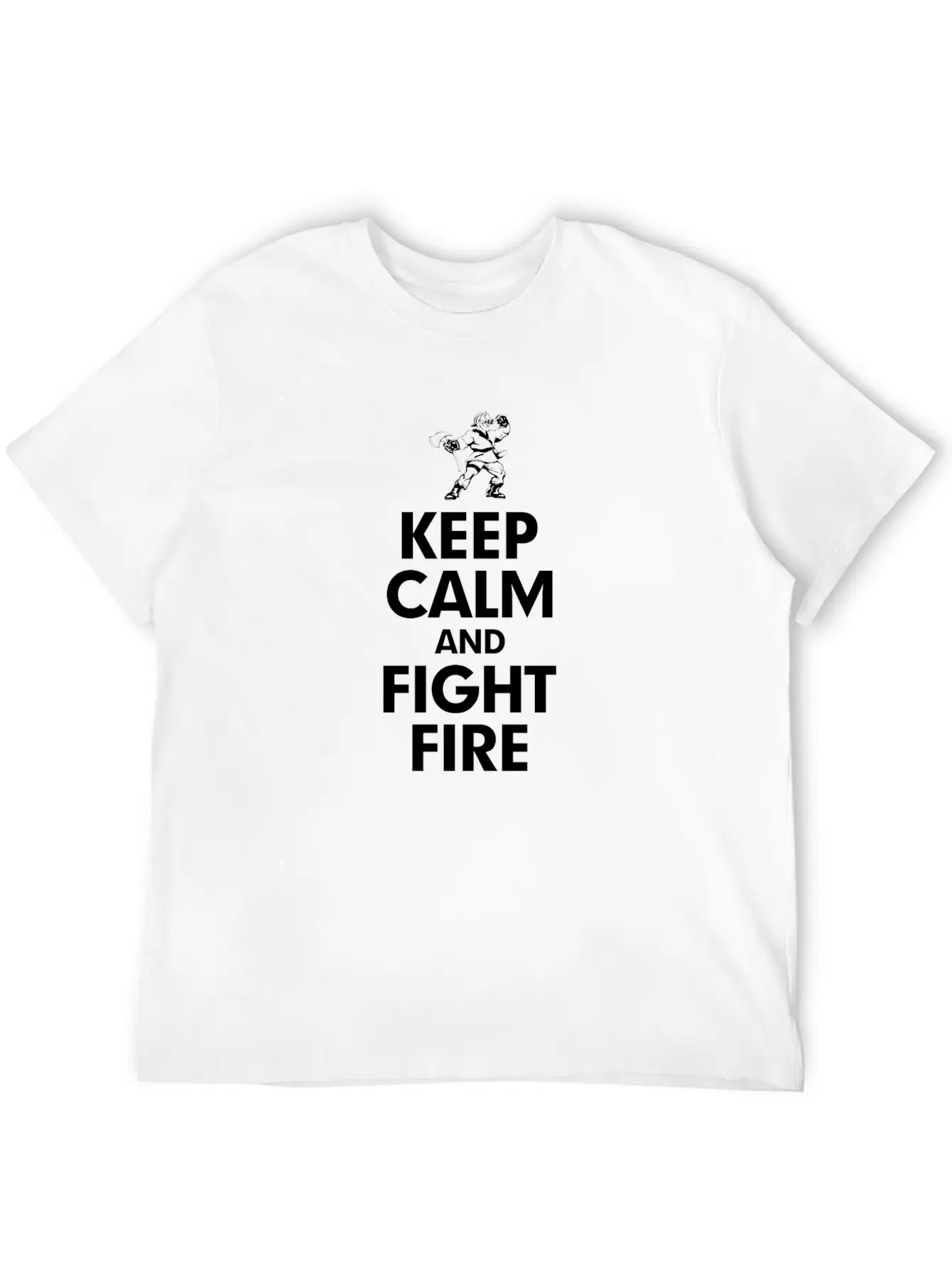 KEEP CALM AND FIGHT FIRE Timeless Short Sleeve Tee – Comfy And Minimalist Design