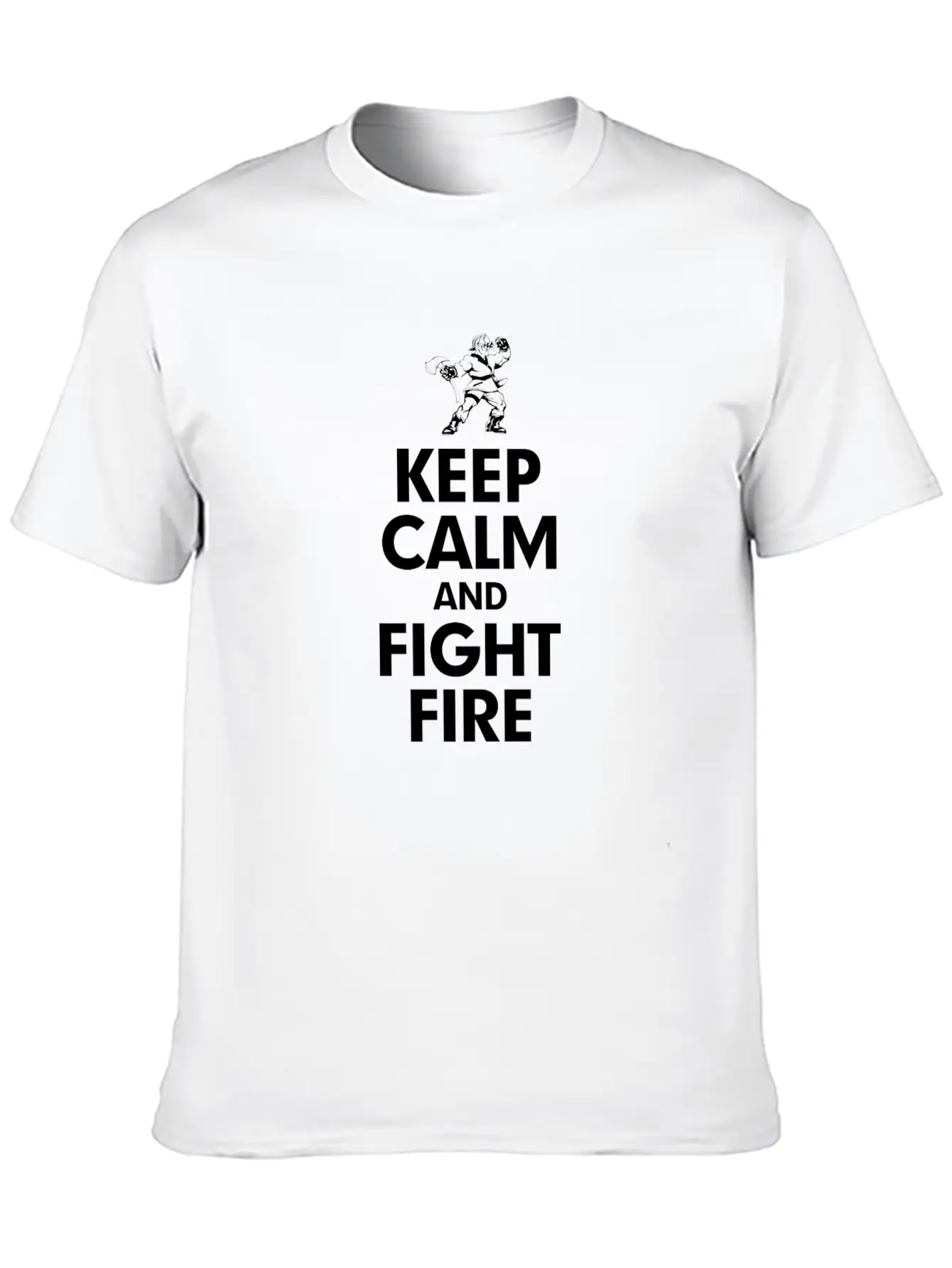 KEEP CALM AND FIGHT FIRE Timeless Short Sleeve Tee – Comfy And Minimalist Design