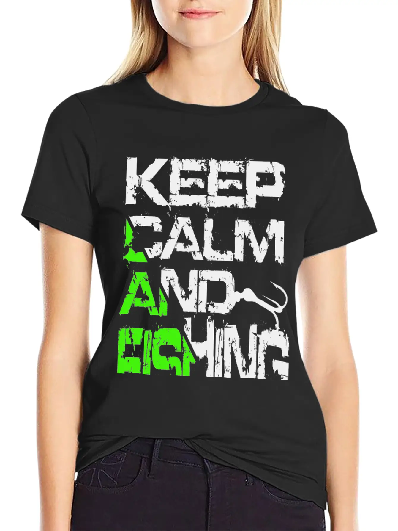 Keep Calm And Fishing Basic Graphic T-Shirt – Daily Comfort In Soft Cotton