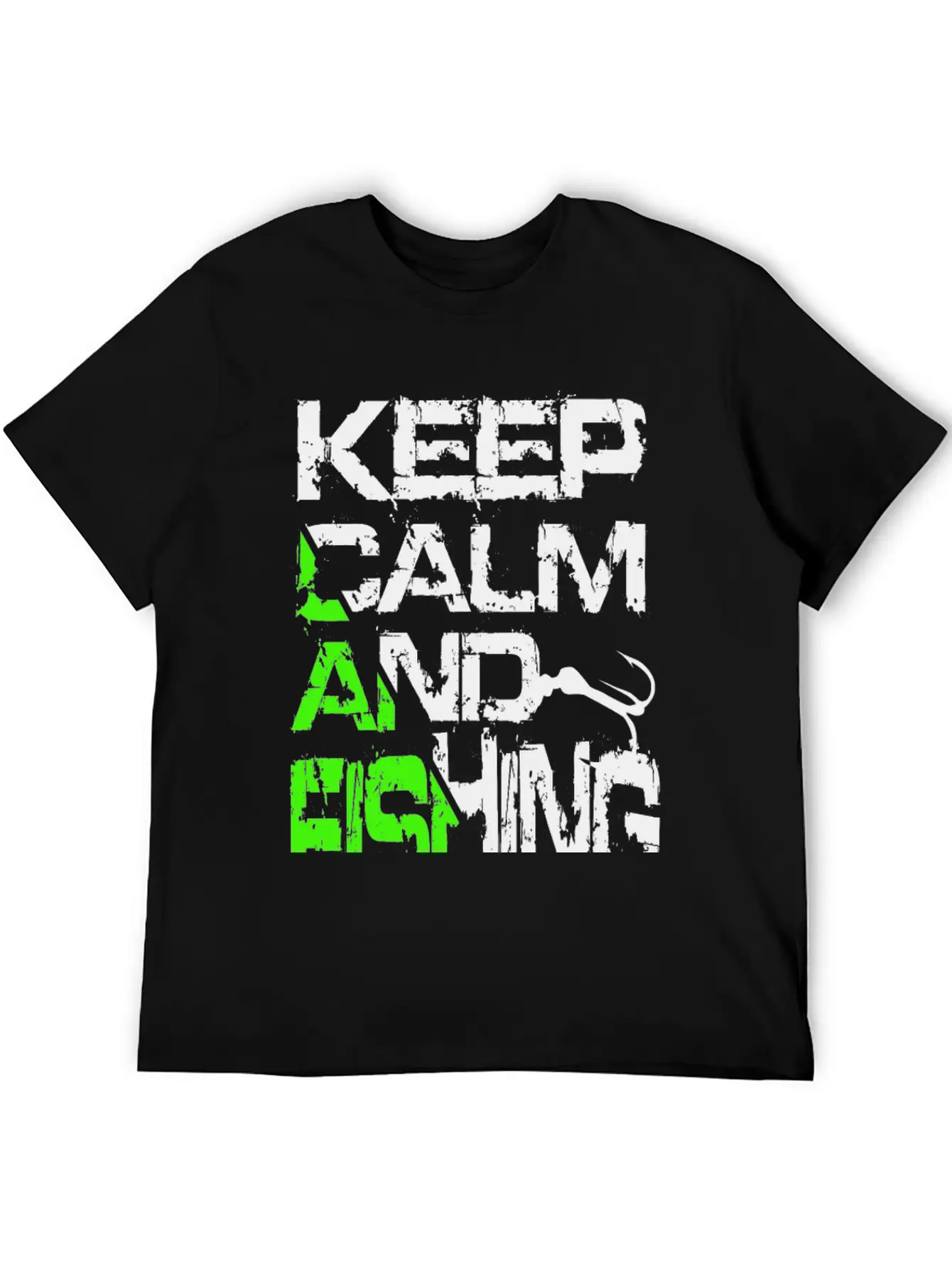 Keep Calm And Fishing Basic Graphic T-Shirt – Daily Comfort In Soft Cotton