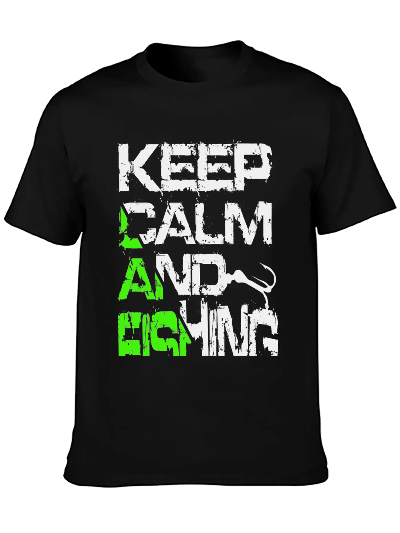 Keep Calm And Fishing Basic Graphic T-Shirt – Daily Comfort In Soft Cotton
