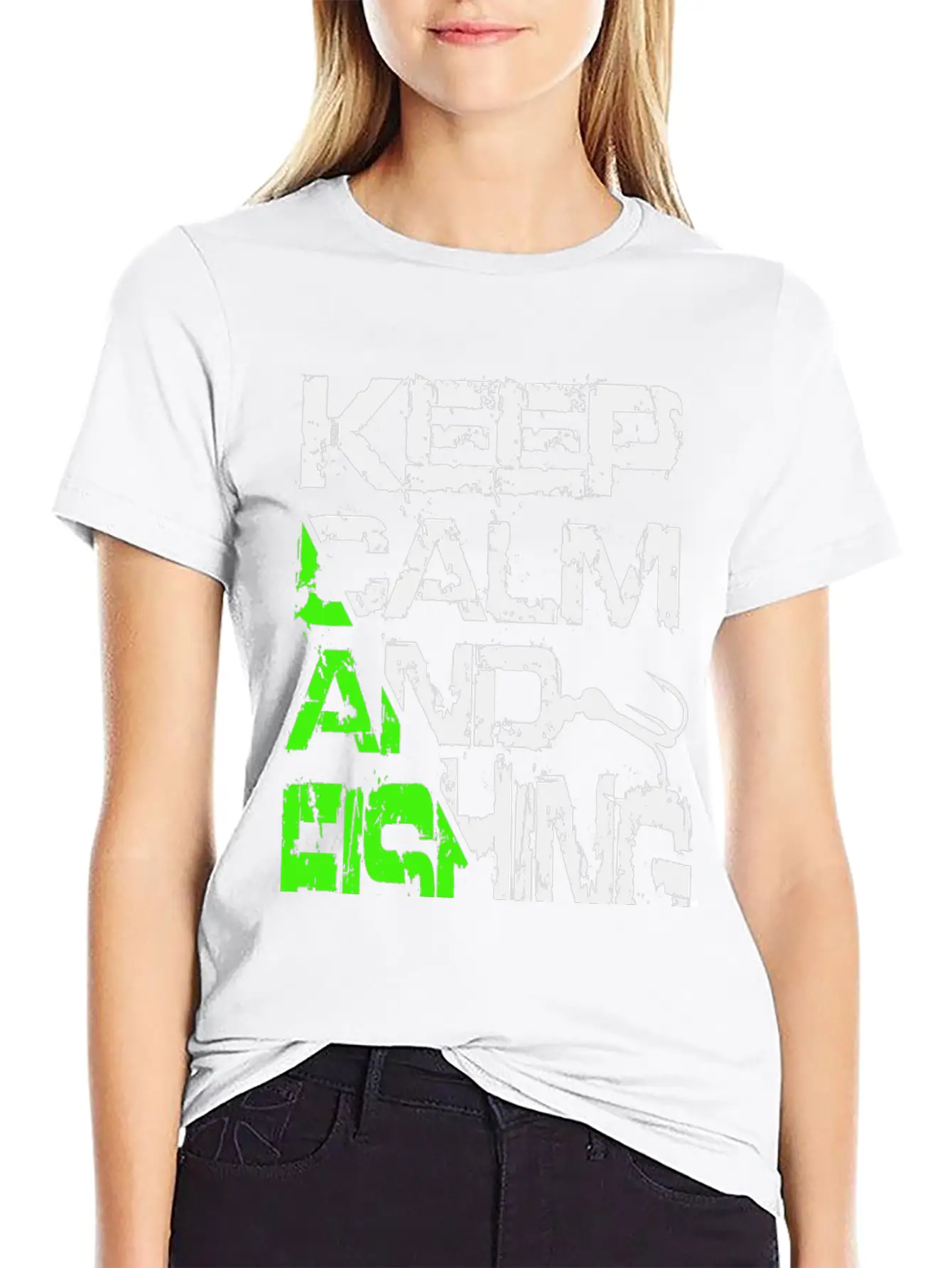 Keep Calm And Fishing Basic Graphic T-Shirt – Daily Comfort In Soft Cotton
