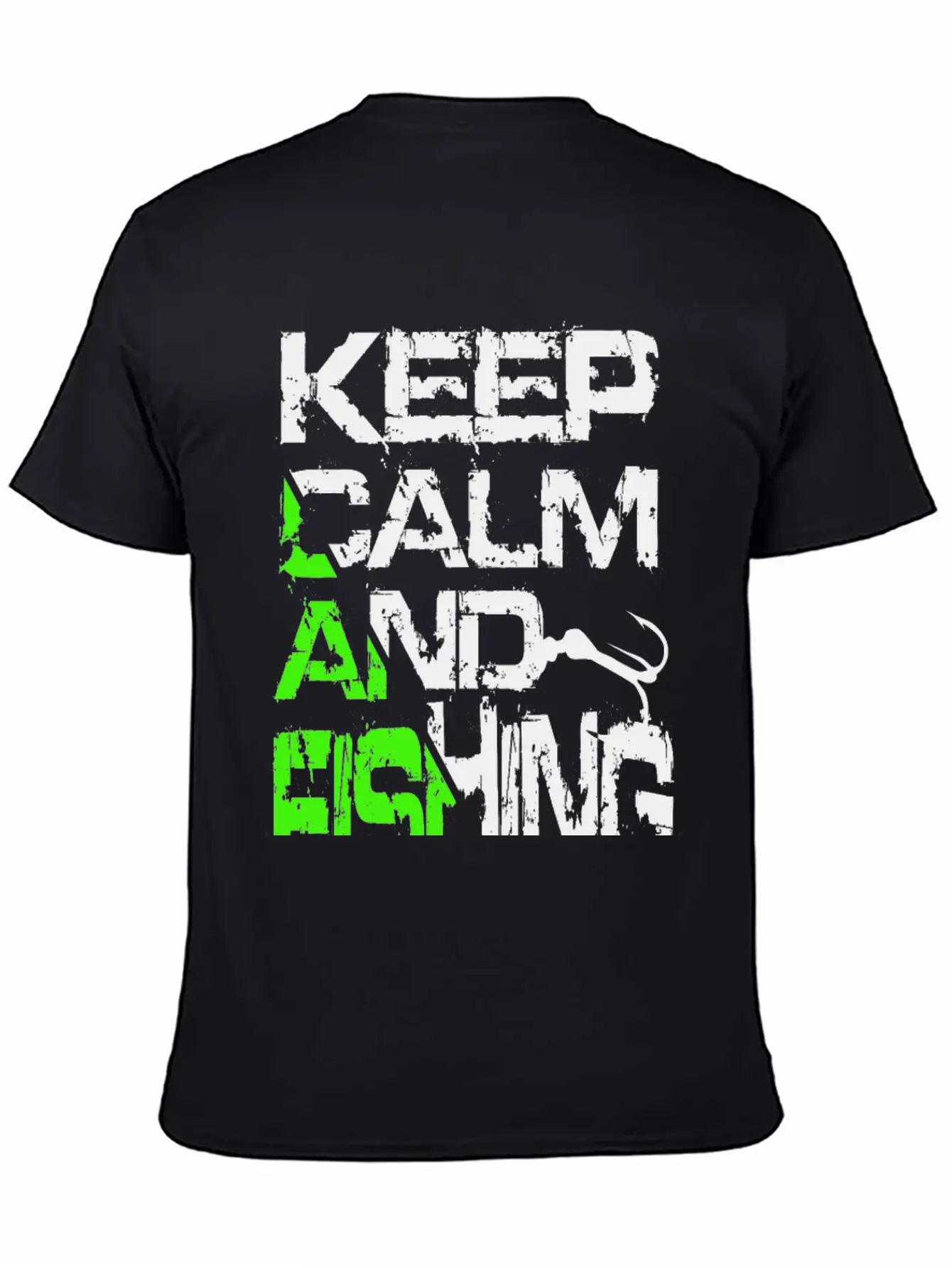 Keep Calm And Fishing Basic Graphic T-Shirt – Daily Comfort In Soft Cotton