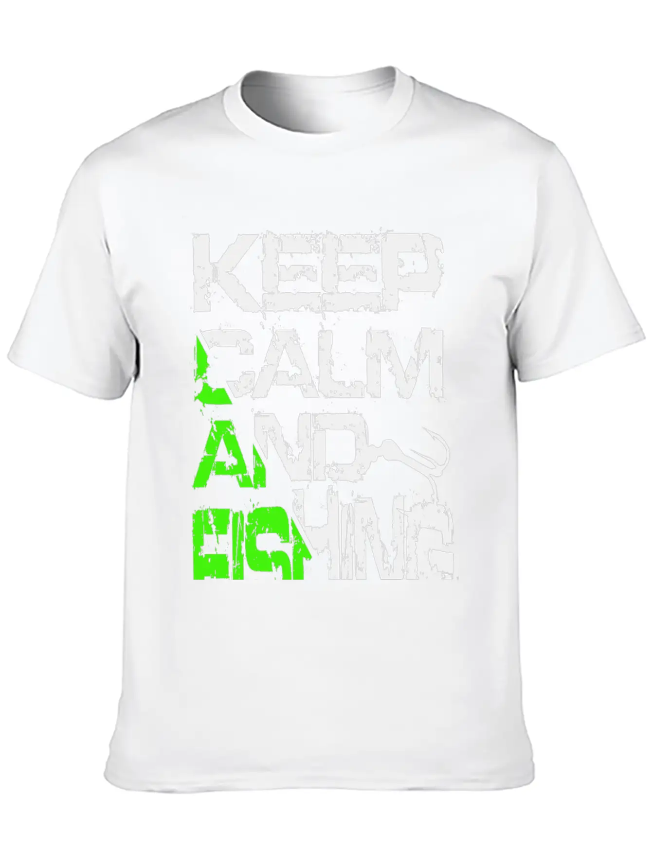 Keep Calm And Fishing Basic Graphic T-Shirt – Daily Comfort In Soft Cotton