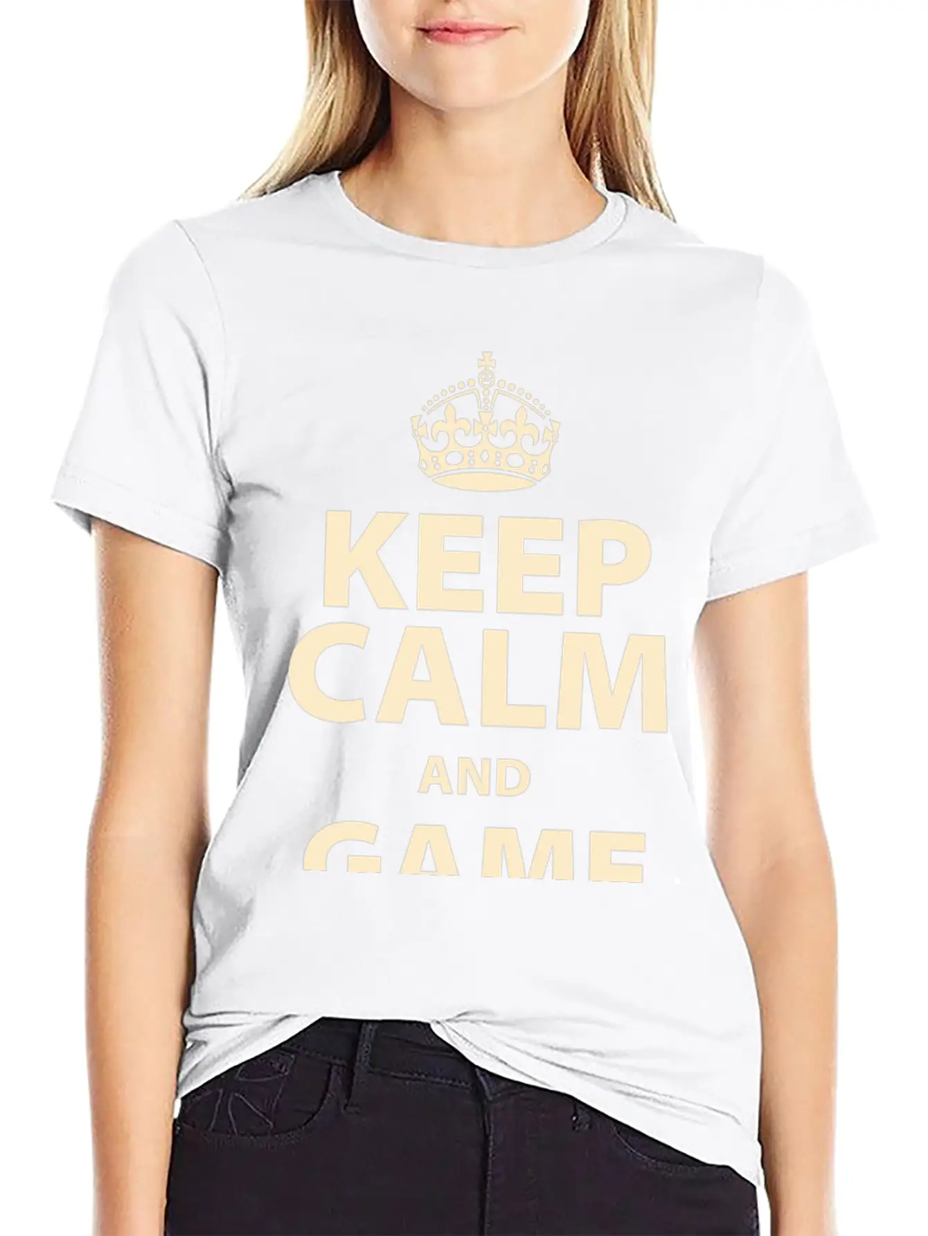 Keep Calm And Game On Unisex Short Sleeve Soft Cotton T-Shirt – Casual Everyday Wear