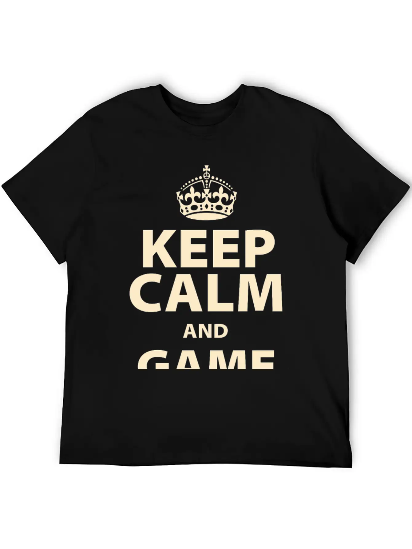 Keep Calm And Game On Unisex Short Sleeve Soft Cotton T-Shirt – Casual Everyday Wear