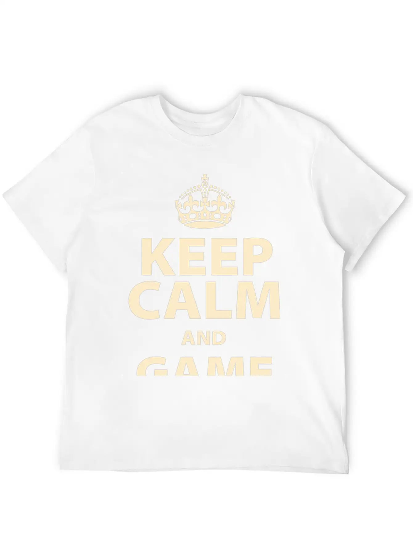 Keep Calm And Game On Unisex Short Sleeve Soft Cotton T-Shirt – Casual Everyday Wear
