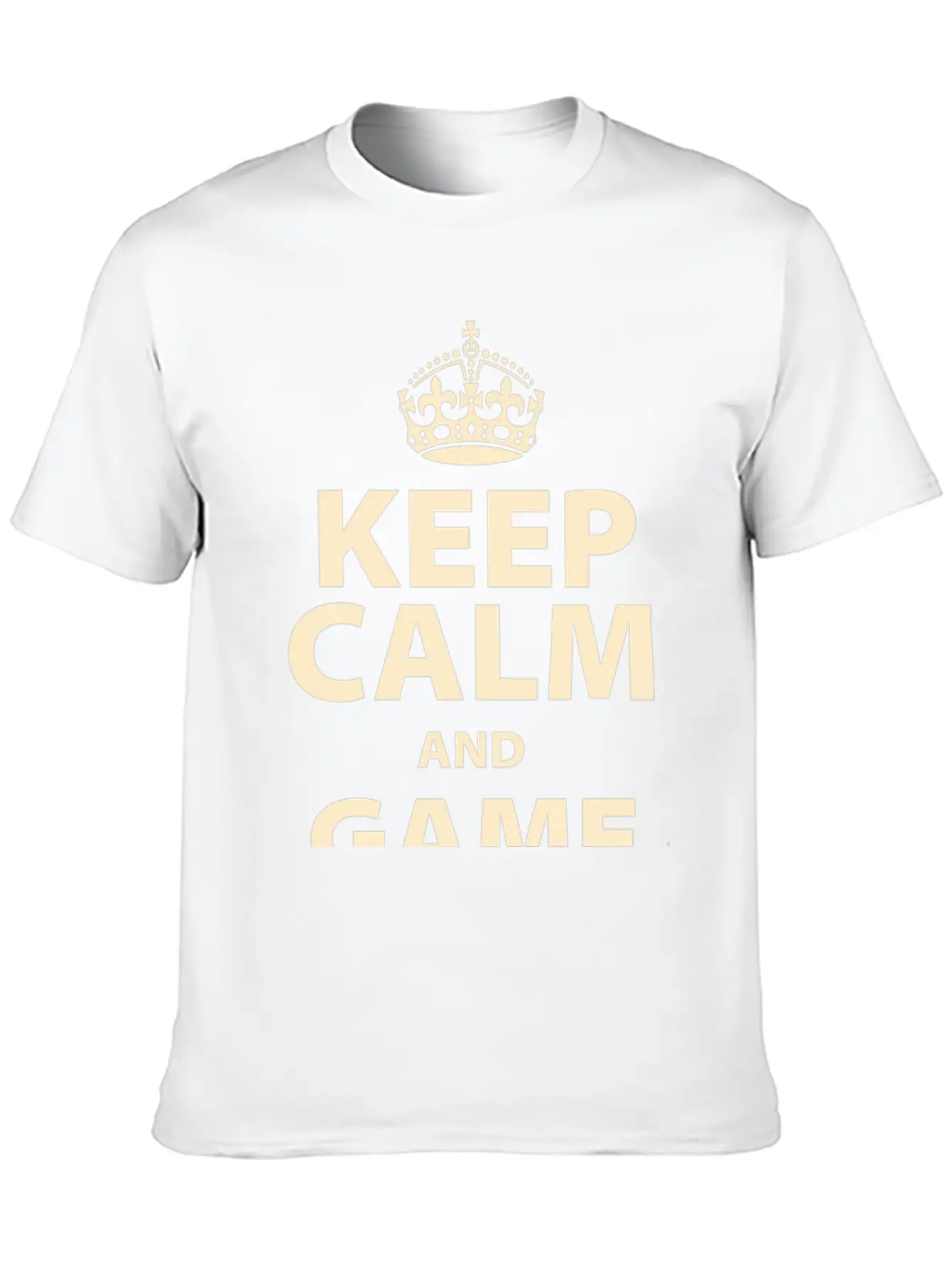 Keep Calm And Game On Unisex Short Sleeve Soft Cotton T-Shirt – Casual Everyday Wear