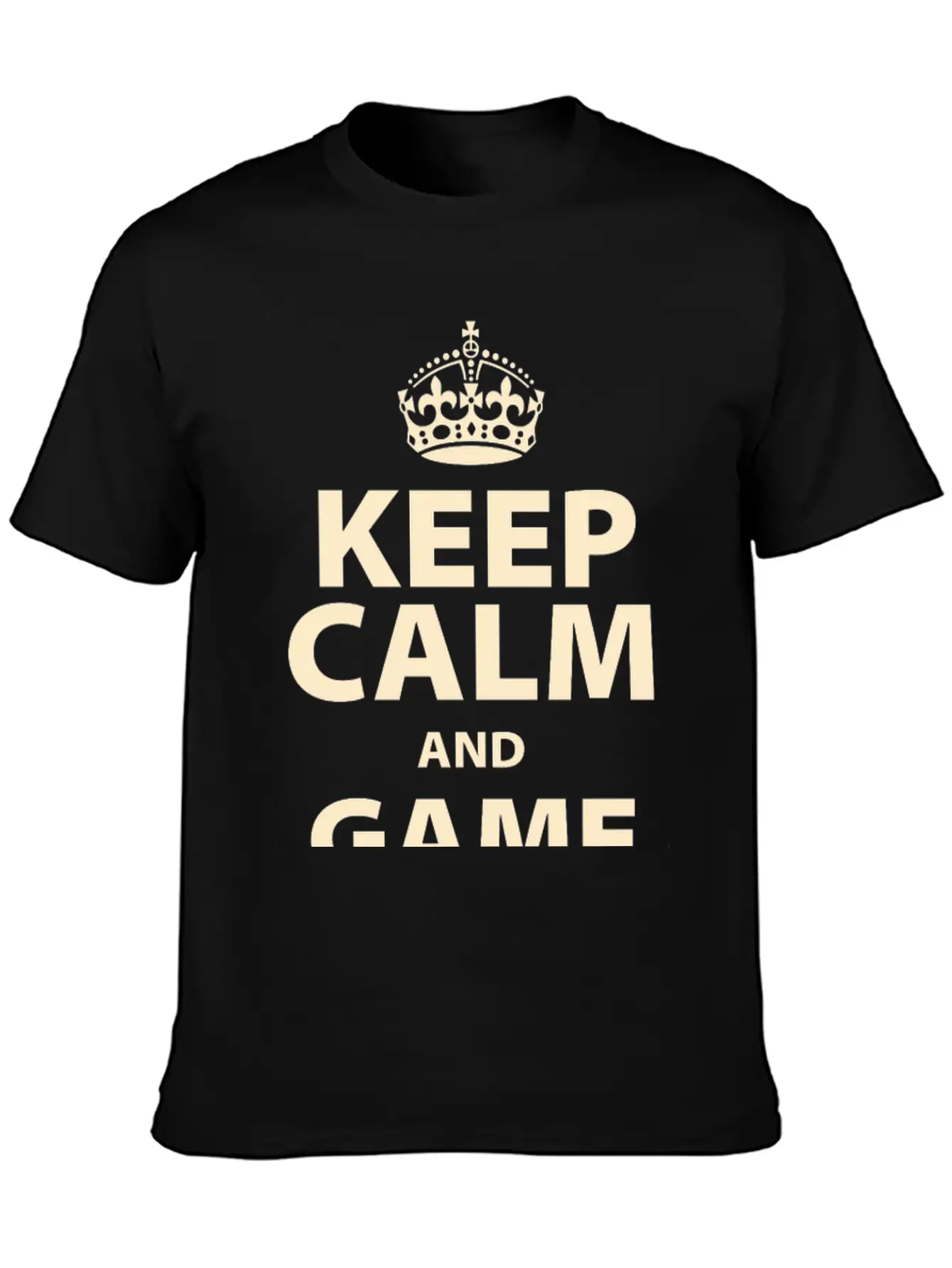 Keep Calm And Game On Unisex Short Sleeve Soft Cotton T-Shirt – Casual Everyday Wear
