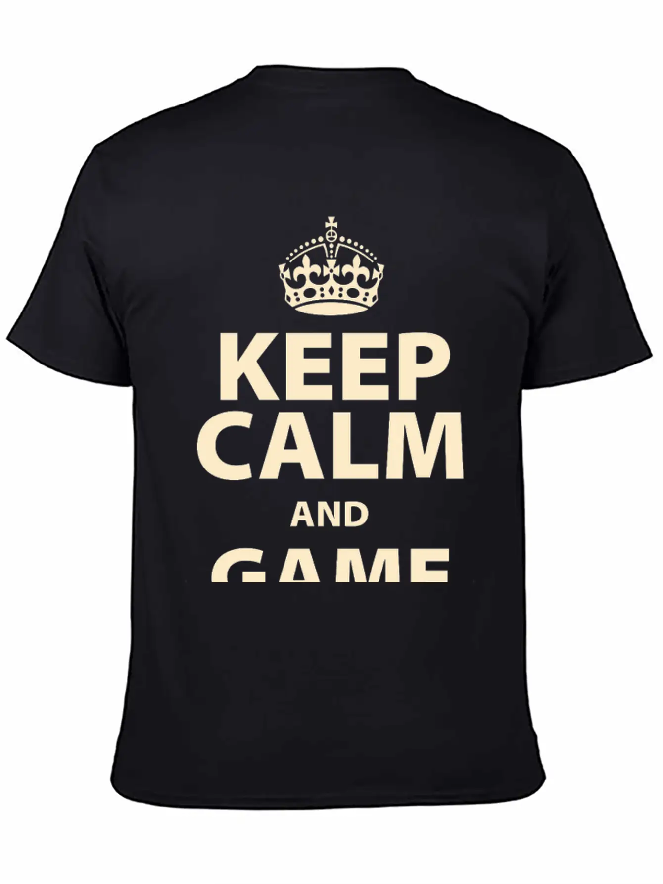 Keep Calm And Game On Unisex Short Sleeve Soft Cotton T-Shirt – Casual Everyday Wear