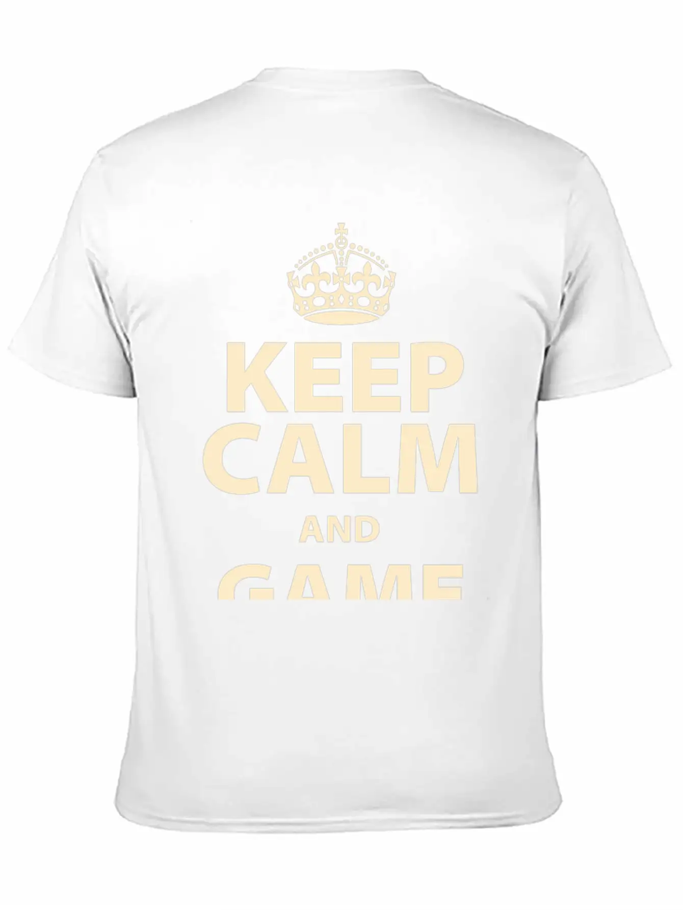 Keep Calm And Game On Unisex Short Sleeve Soft Cotton T-Shirt – Casual Everyday Wear