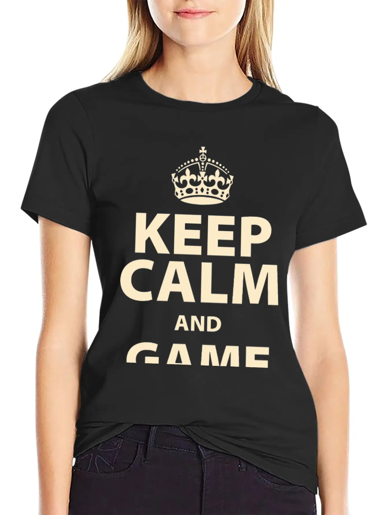 Keep Calm And Game On Unisex Short Sleeve Soft Cotton T-Shirt – Casual Everyday Wear