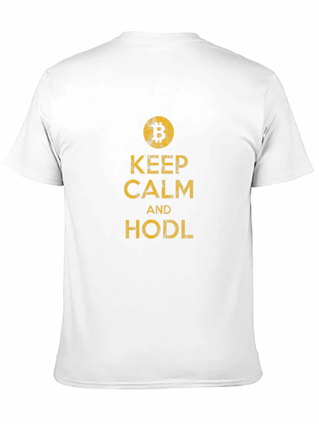 Keep Calm And HODL - Bitcoin, Cryptos, Hodlers Essential Unisex Summer Tee – Soft Cotton Casual Fit