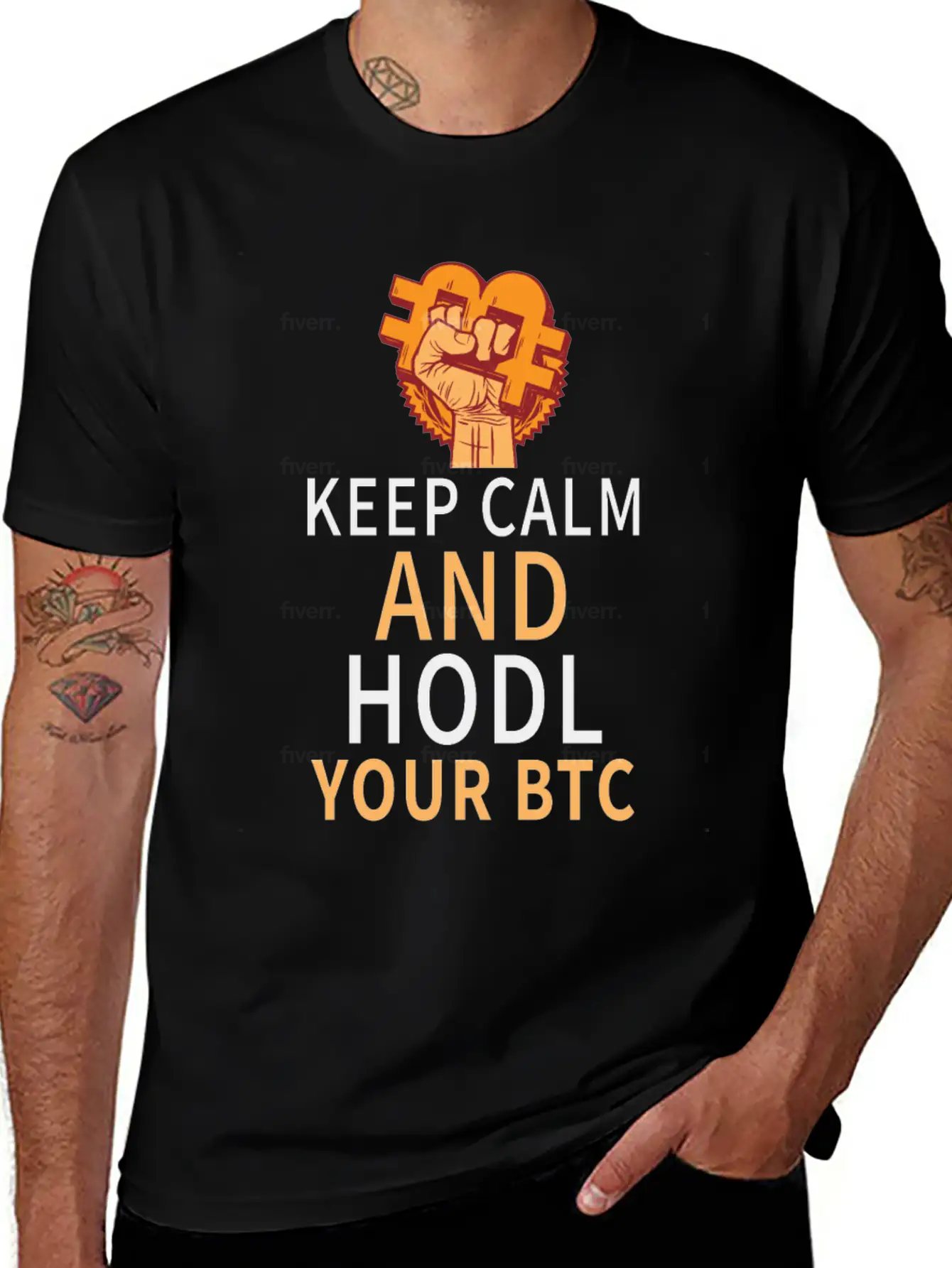 Keep Calm And HODL Your Bitcoin Essential Unisex Summer Tee – Soft Cotton Casual Fit