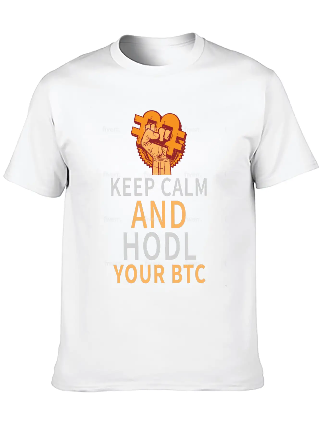 Keep Calm And HODL Your Bitcoin Essential Unisex Summer Tee – Soft Cotton Casual Fit