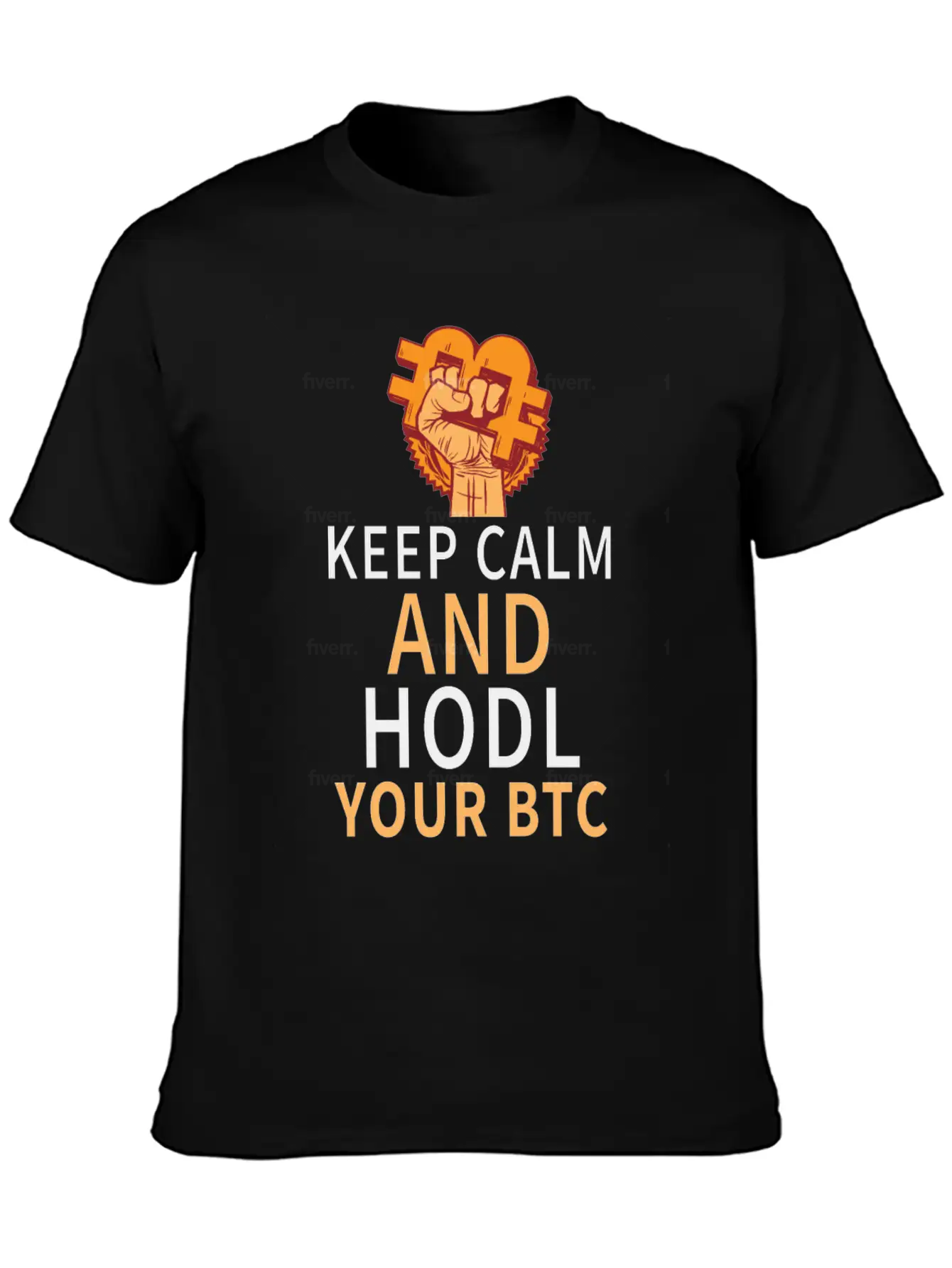 Keep Calm And HODL Your Bitcoin Essential Unisex Summer Tee – Soft Cotton Casual Fit