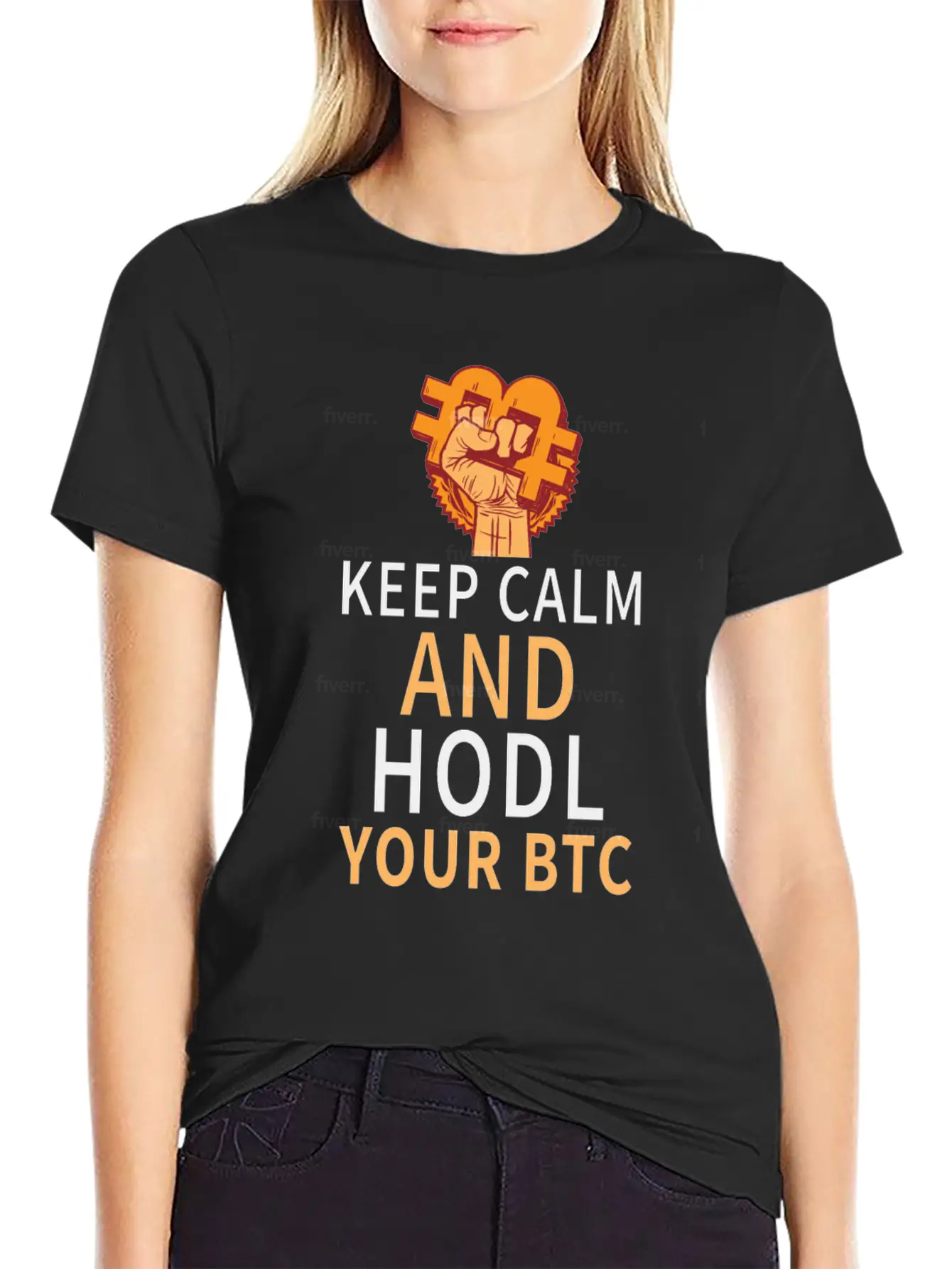 Keep Calm And HODL Your Bitcoin Essential Unisex Summer Tee – Soft Cotton Casual Fit