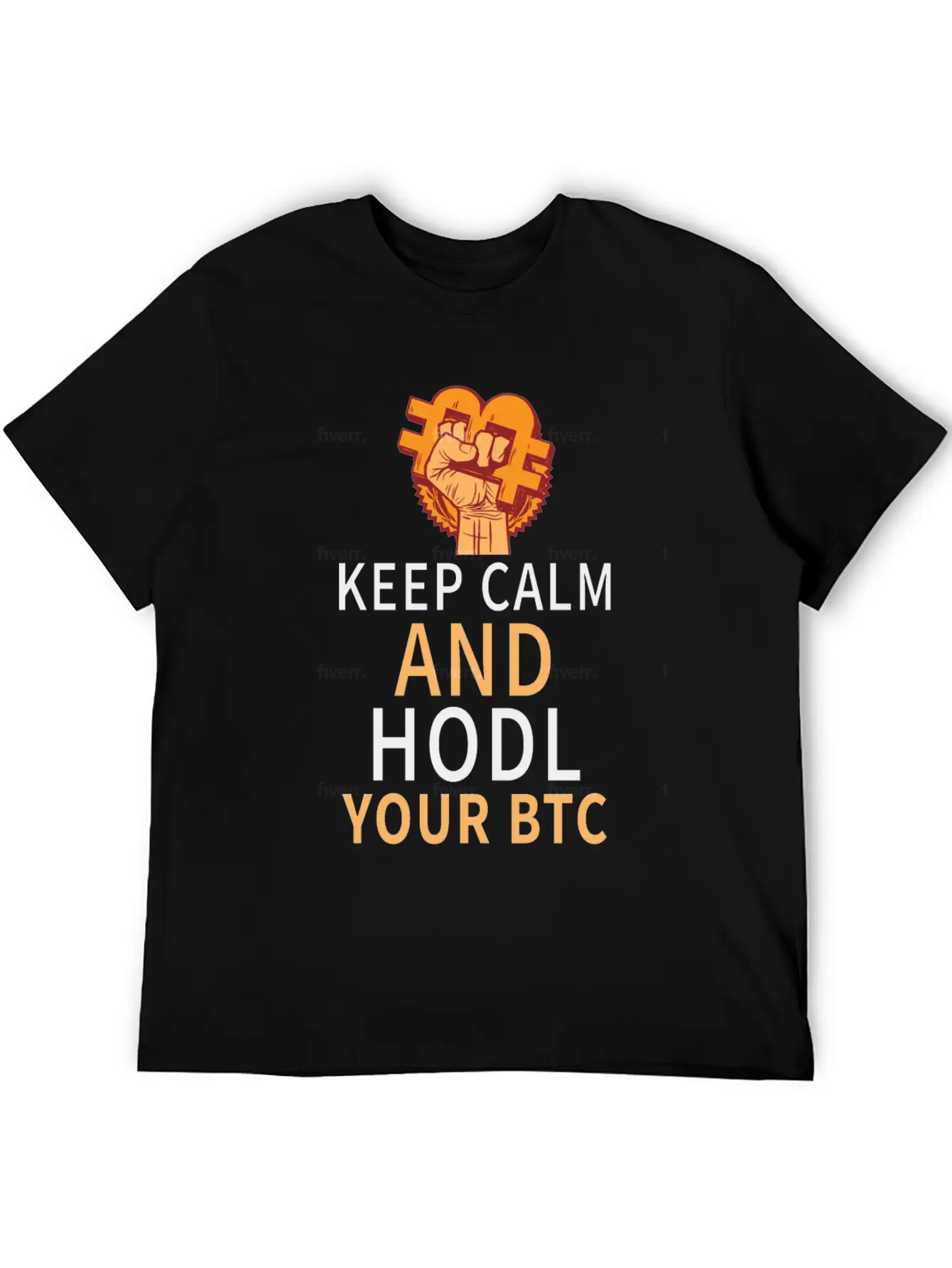Keep Calm And HODL Your Bitcoin Essential Unisex Summer Tee – Soft Cotton Casual Fit