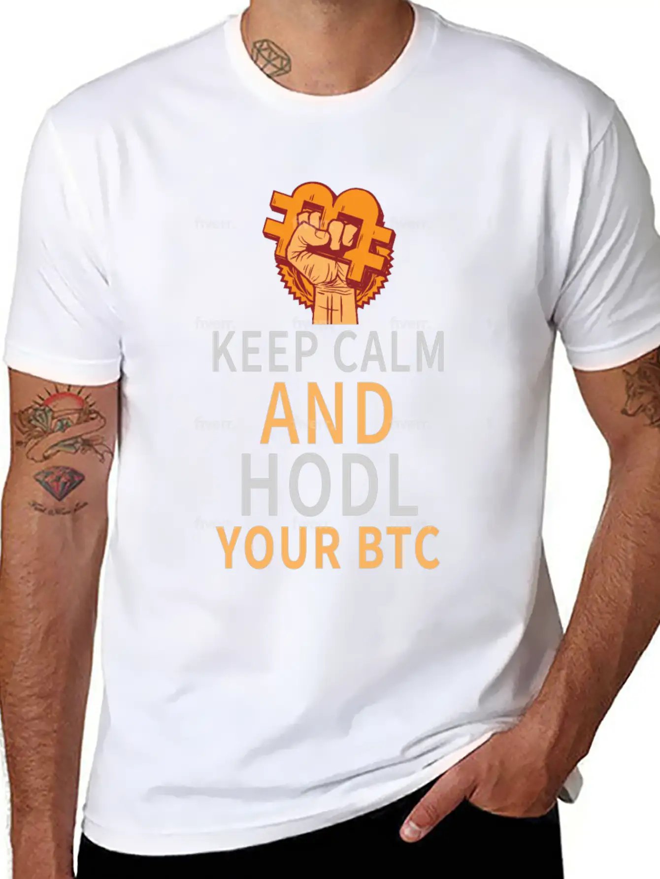 Keep Calm And HODL Your Bitcoin Essential Unisex Summer Tee – Soft Cotton Casual Fit
