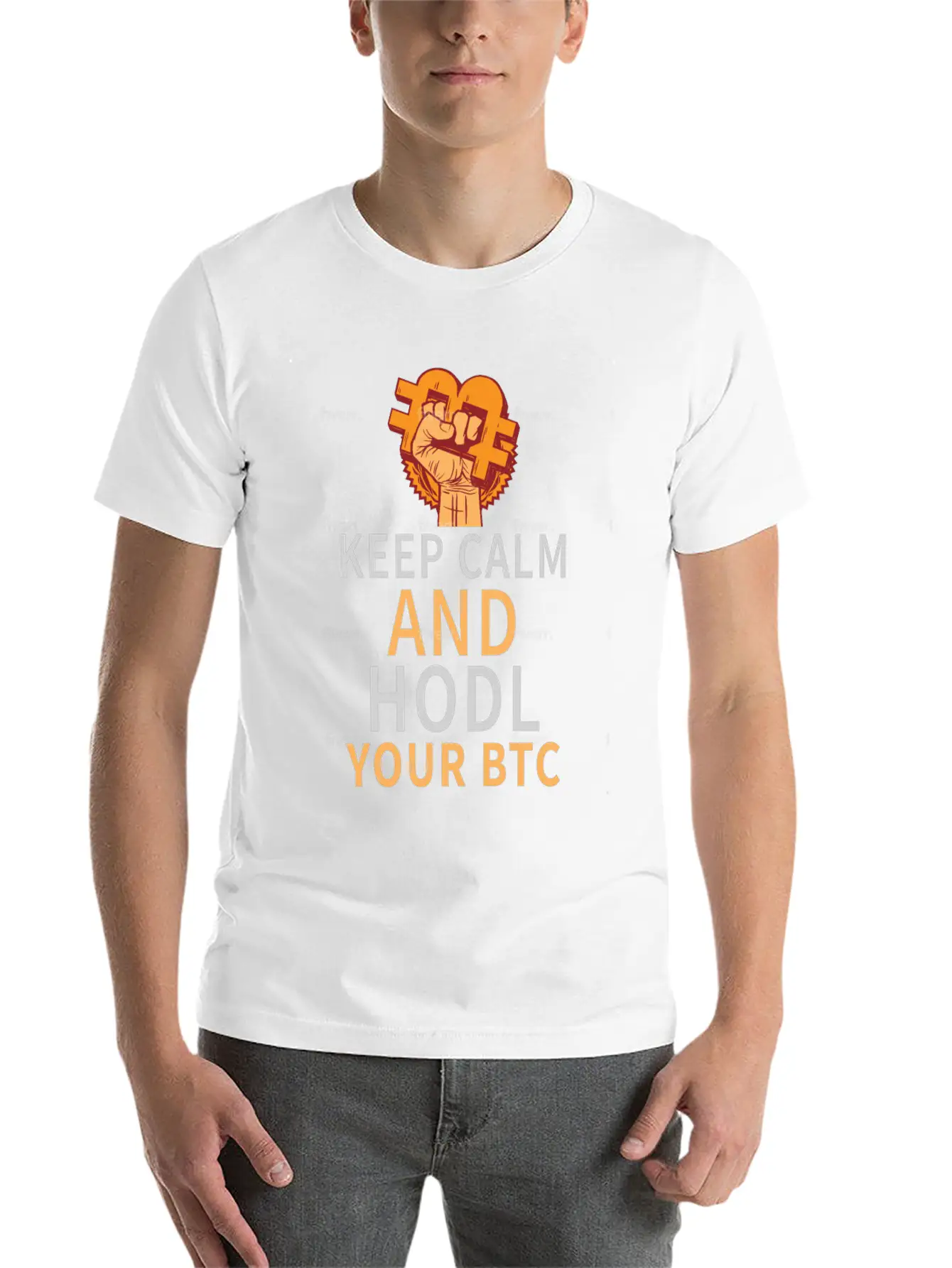 Keep Calm And HODL Your Bitcoin Essential Unisex Summer Tee – Soft Cotton Casual Fit