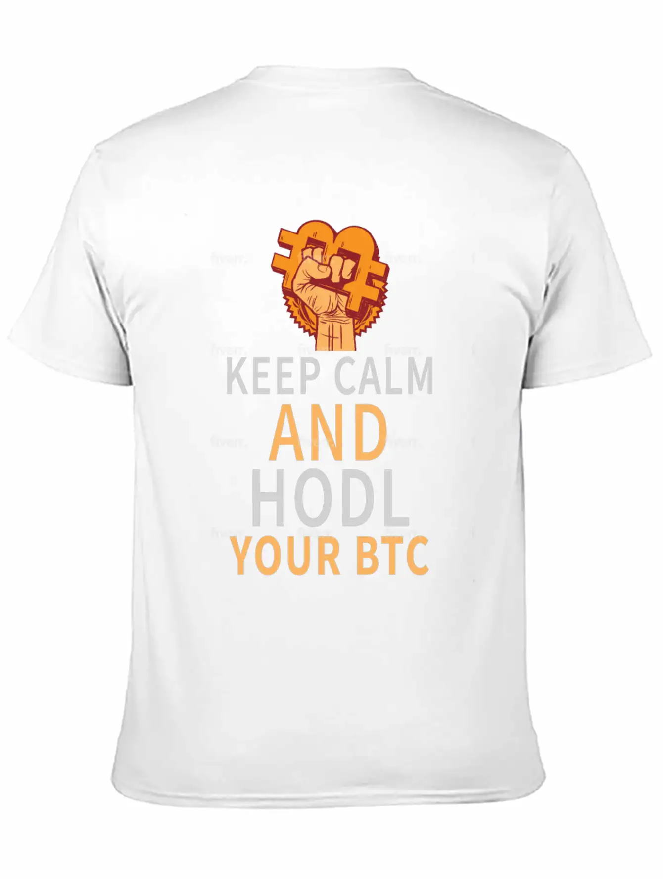 Keep Calm And HODL Your Bitcoin Essential Unisex Summer Tee – Soft Cotton Casual Fit