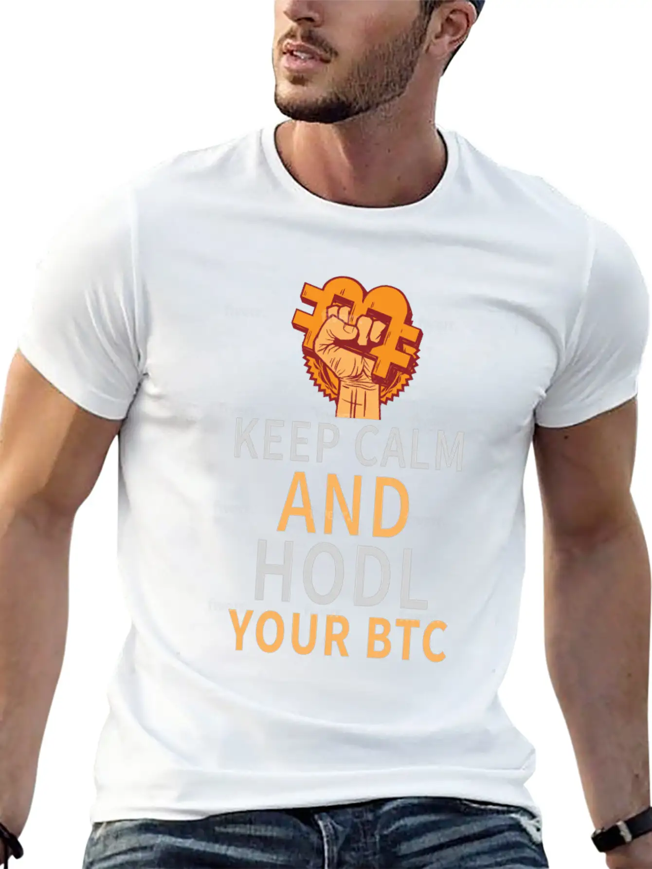 Keep Calm And HODL Your Bitcoin Essential Unisex Summer Tee – Soft Cotton Casual Fit