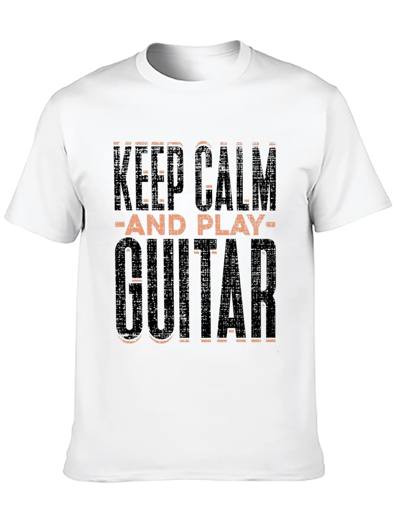 Keep Calm And Play Guitar Funny Quote Gift Comfortable Minimalist Graphic Tee – Summer Style Essential