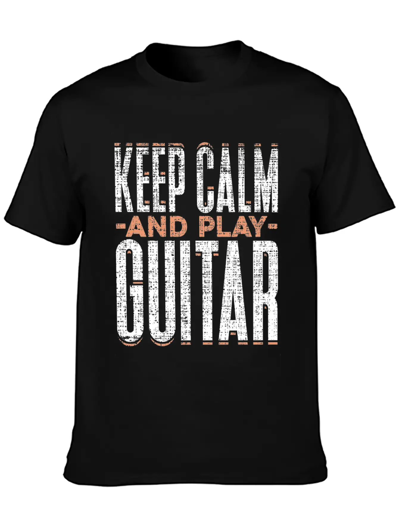 Keep Calm And Play Guitar Funny Quote Gift Comfortable Minimalist Graphic Tee – Summer Style Essential