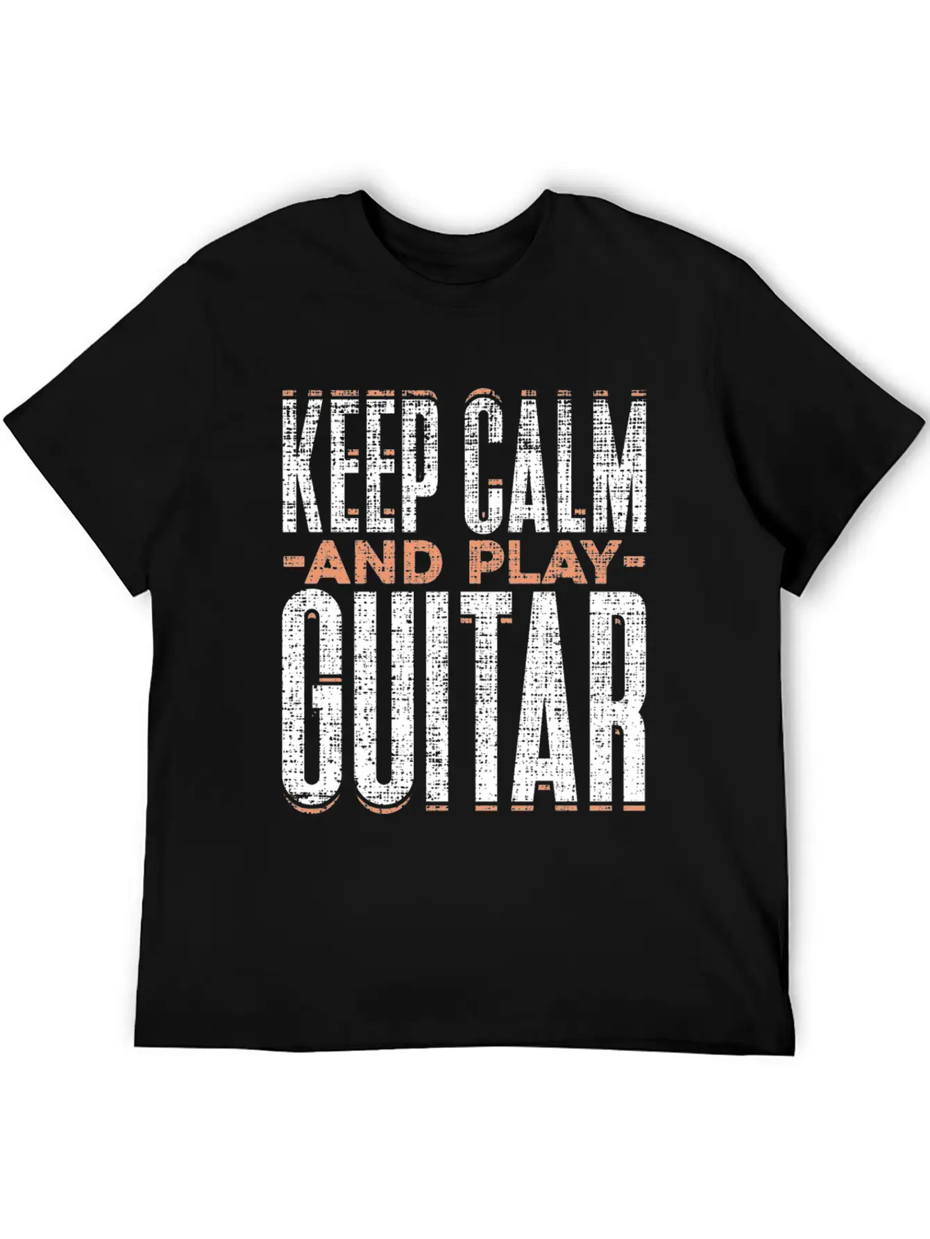 Keep Calm And Play Guitar Funny Quote Gift Comfortable Minimalist Graphic Tee – Summer Style Essential
