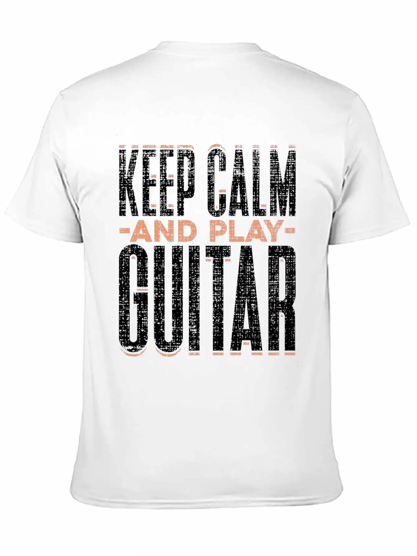 Keep Calm And Play Guitar Funny Quote Gift Comfortable Minimalist Graphic Tee – Summer Style Essential