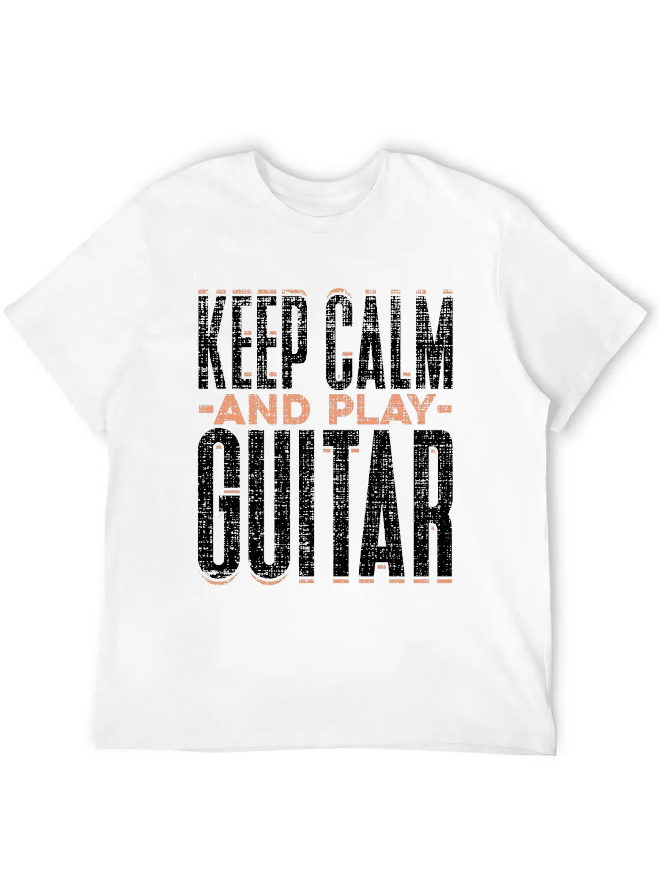 Keep Calm And Play Guitar Funny Quote Gift Comfortable Minimalist Graphic Tee – Summer Style Essential