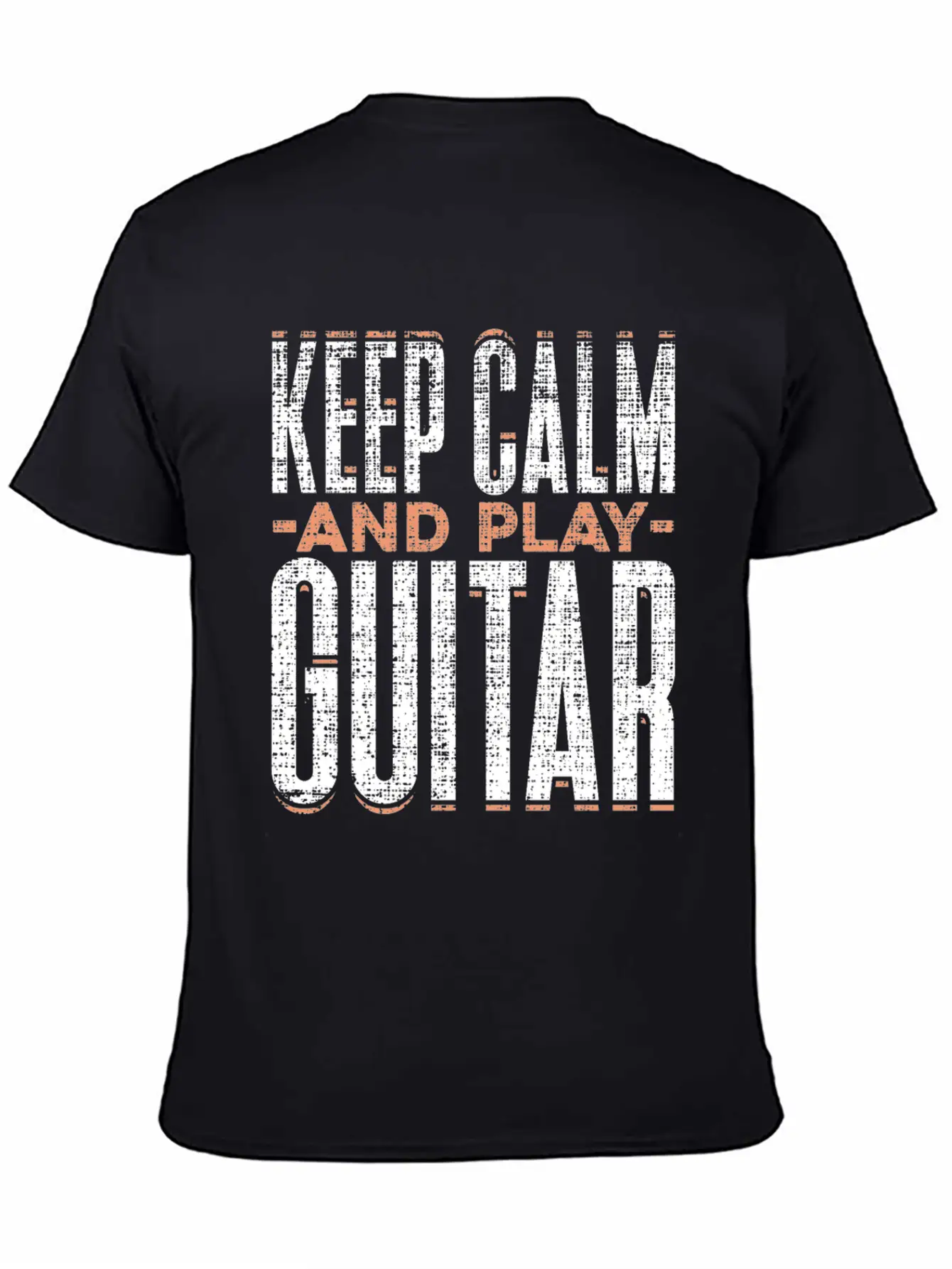 Keep Calm And Play Guitar Funny Quote Gift Comfortable Minimalist Graphic Tee – Summer Style Essential