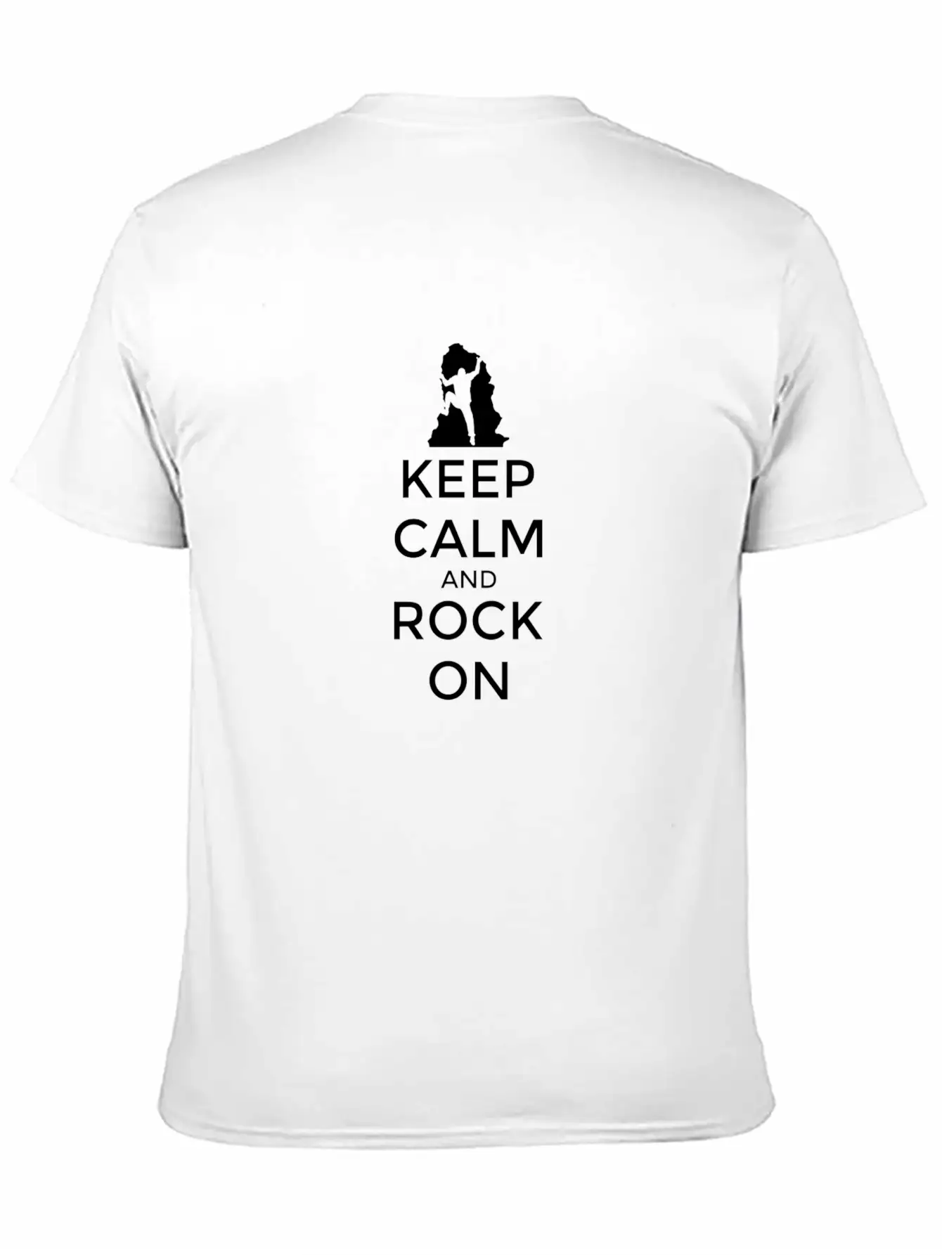 Keep Calm And Rock On Unisex Short Sleeve Soft Cotton T-Shirt – Casual Everyday Wear