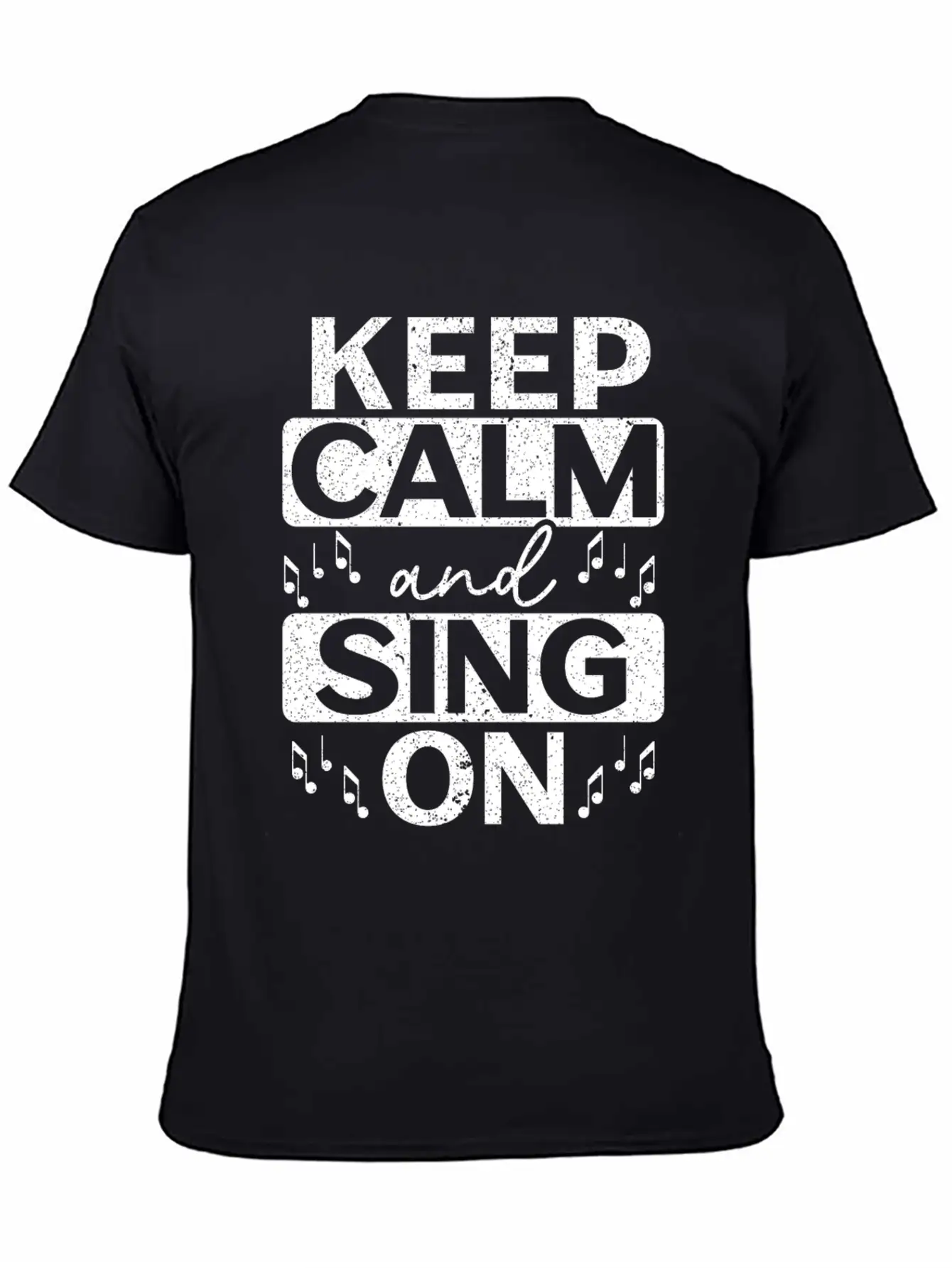 Keep Calm And Sing On Singer Music Karaoke Comfortable Minimalist Graphic Tee – Summer Style Essential